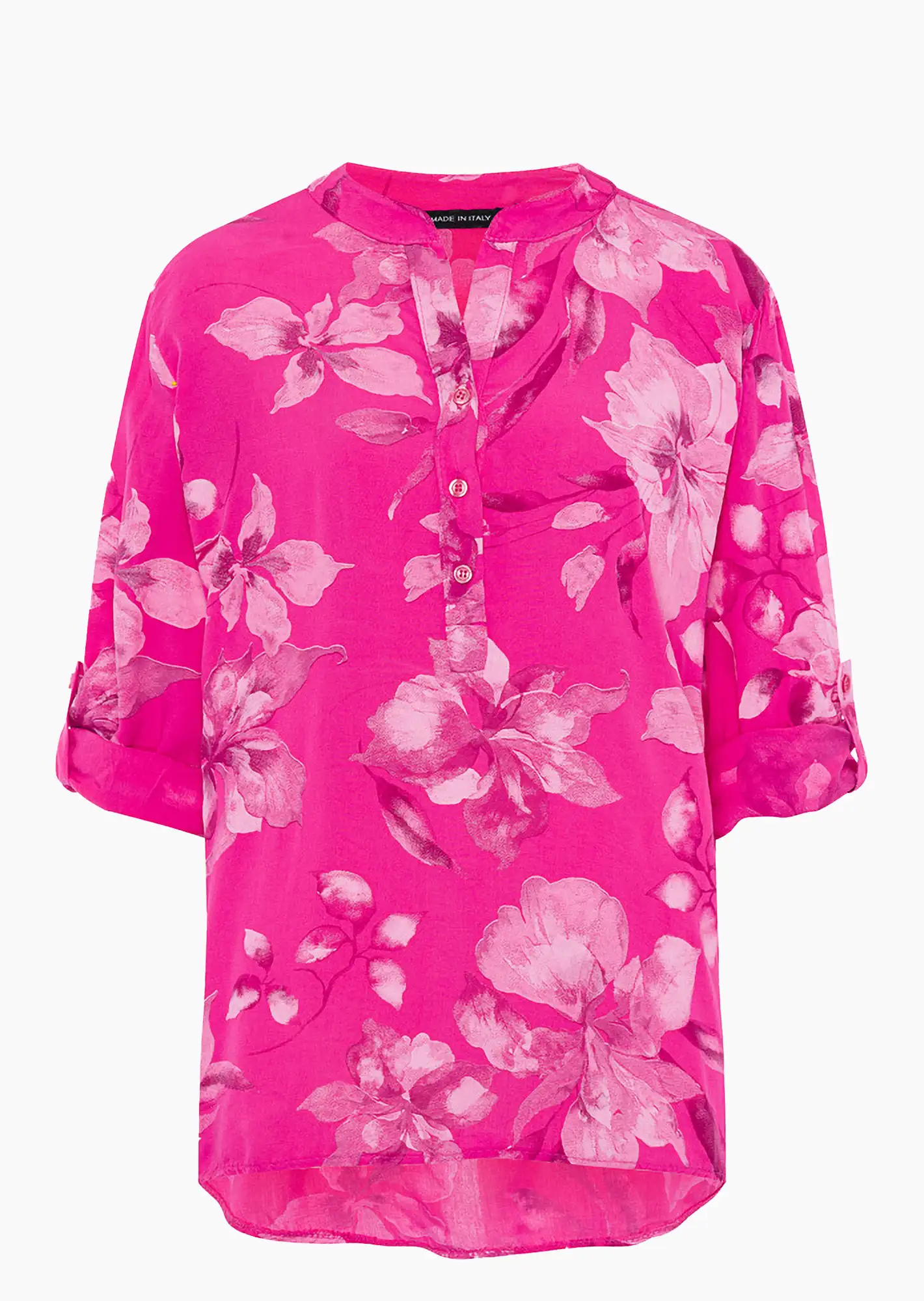 Bluse im Alloverprint, very berry