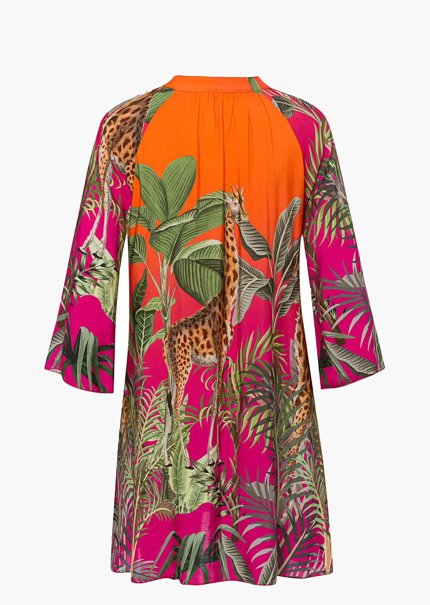 Tunika 'Giraffen', pink-orange