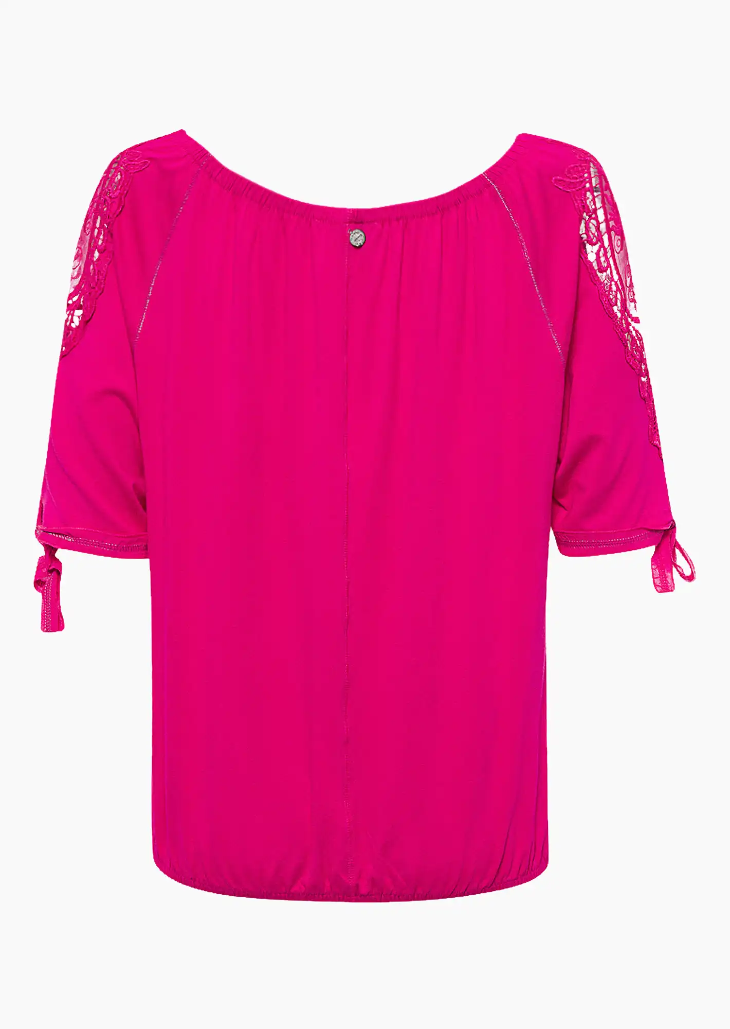 Shirt mit Spitze, very berry