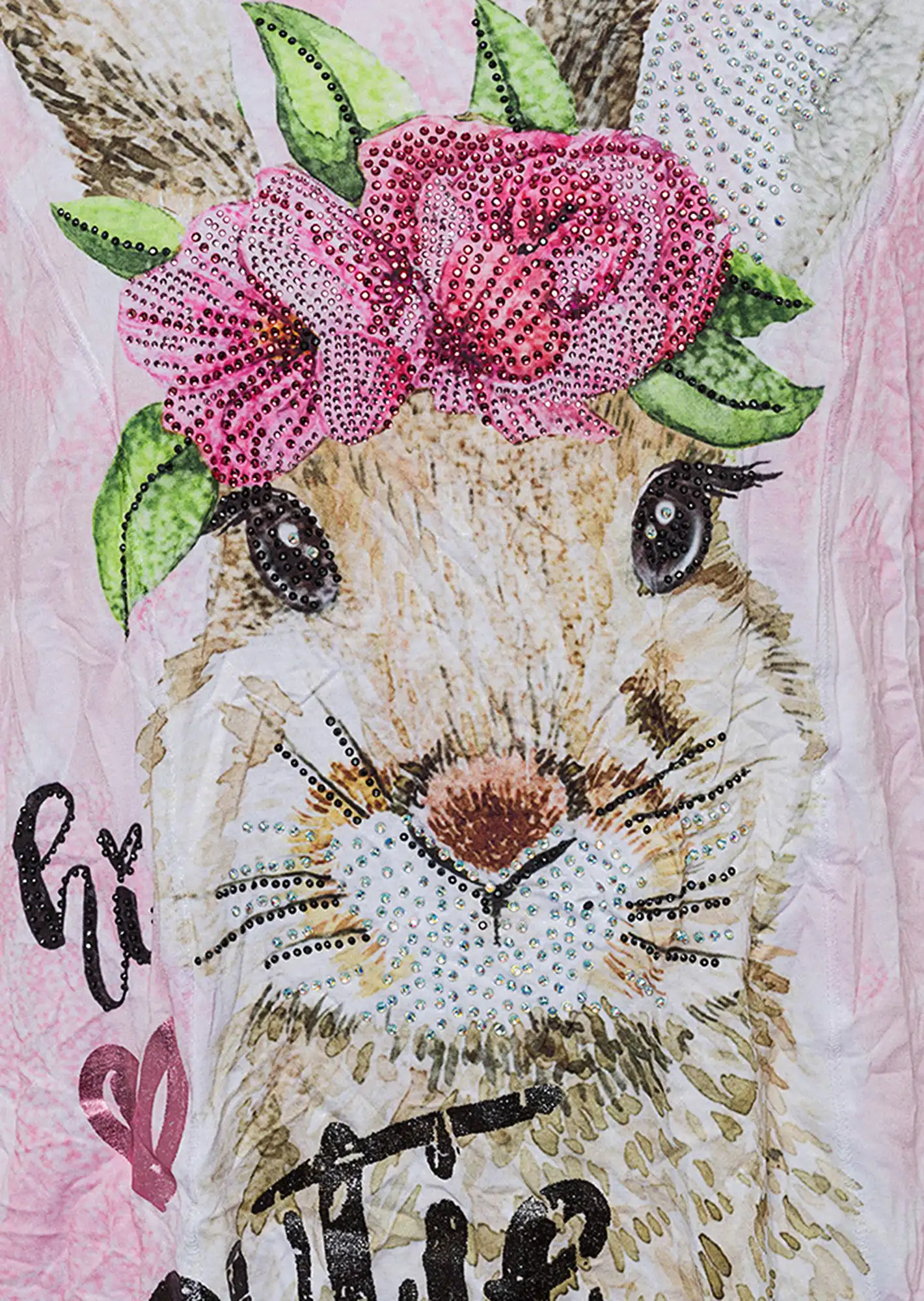 Shirt 'Hase', rosenholz