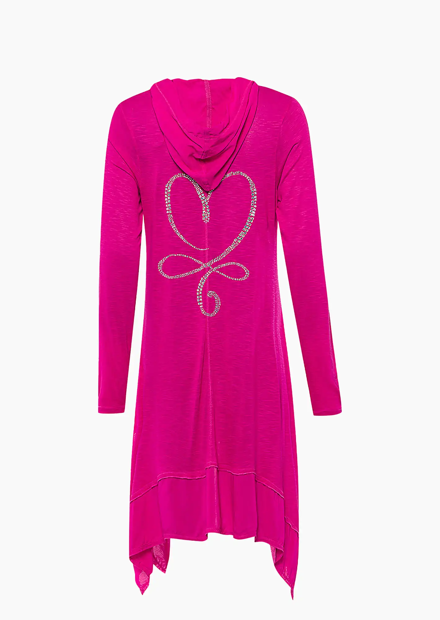 Shirtjacke 'Heart', very berry