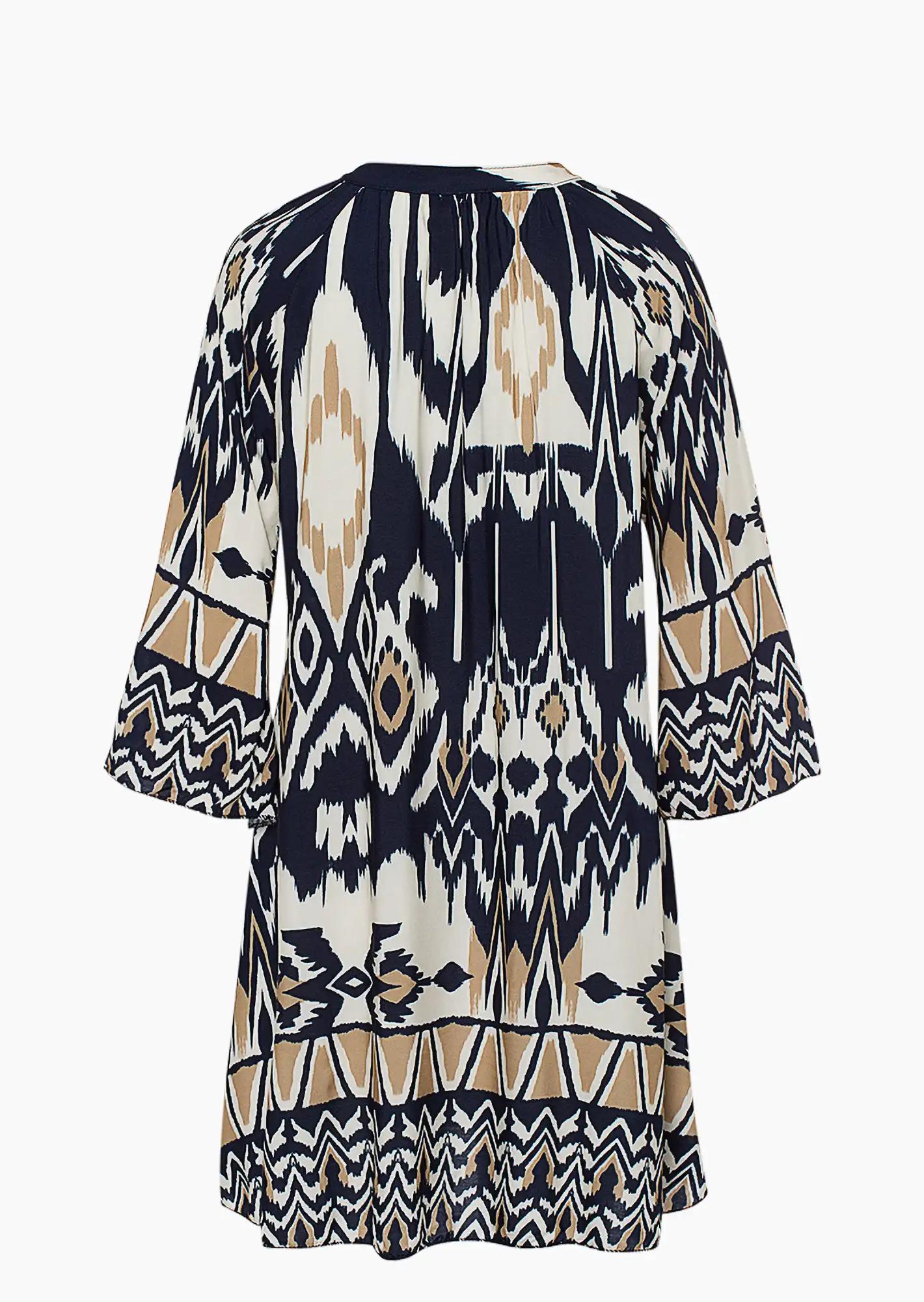 Tunika im Alloverprint, navy