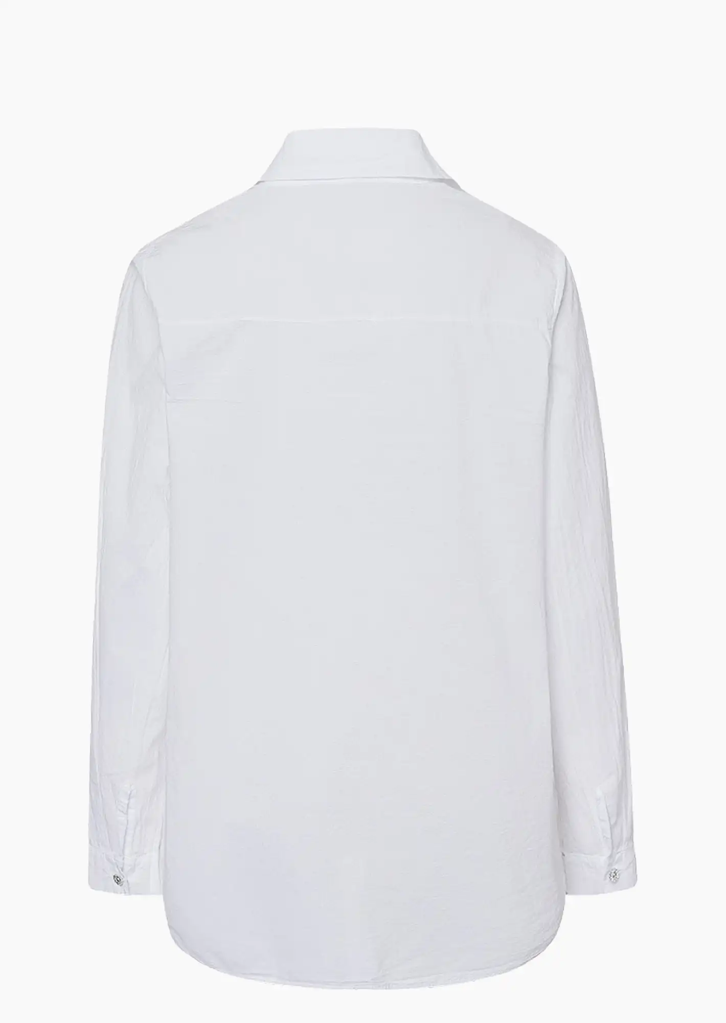 Bluse mit dekorativen Knöpfen, weiß