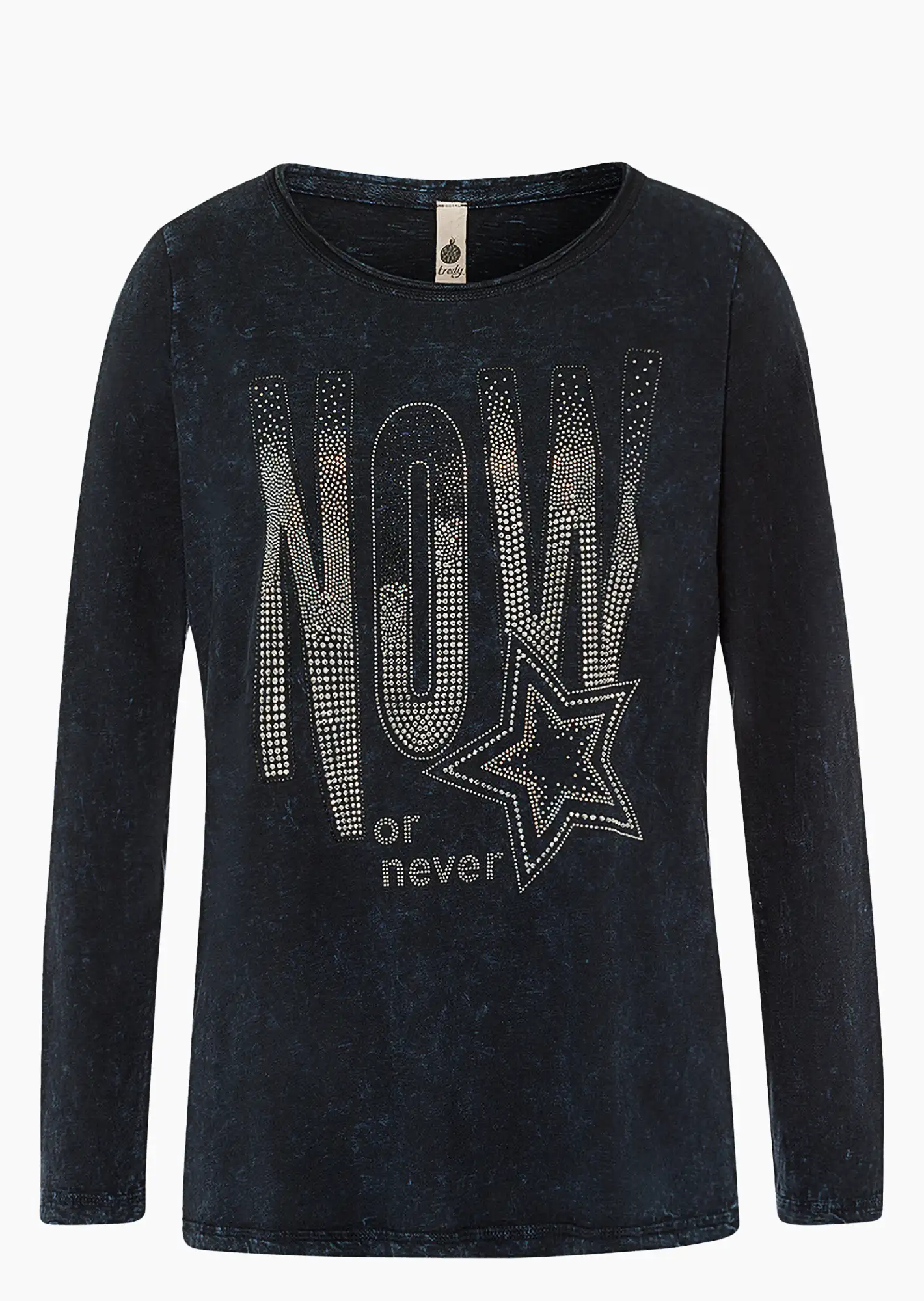 Langarmshirt 'Now', night
