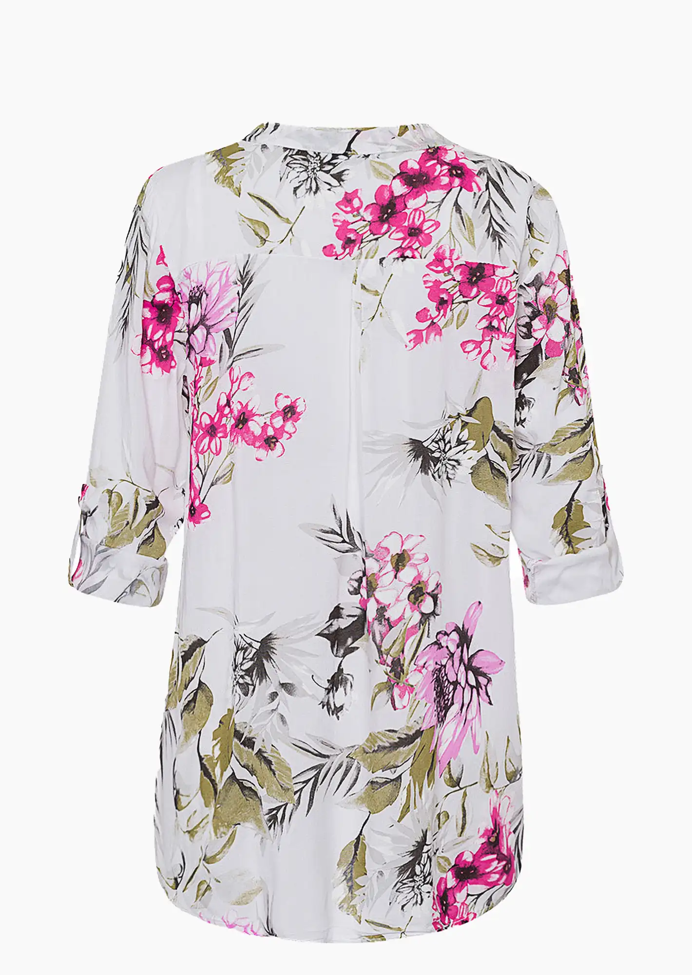 Bluse 'Blüten', weiß