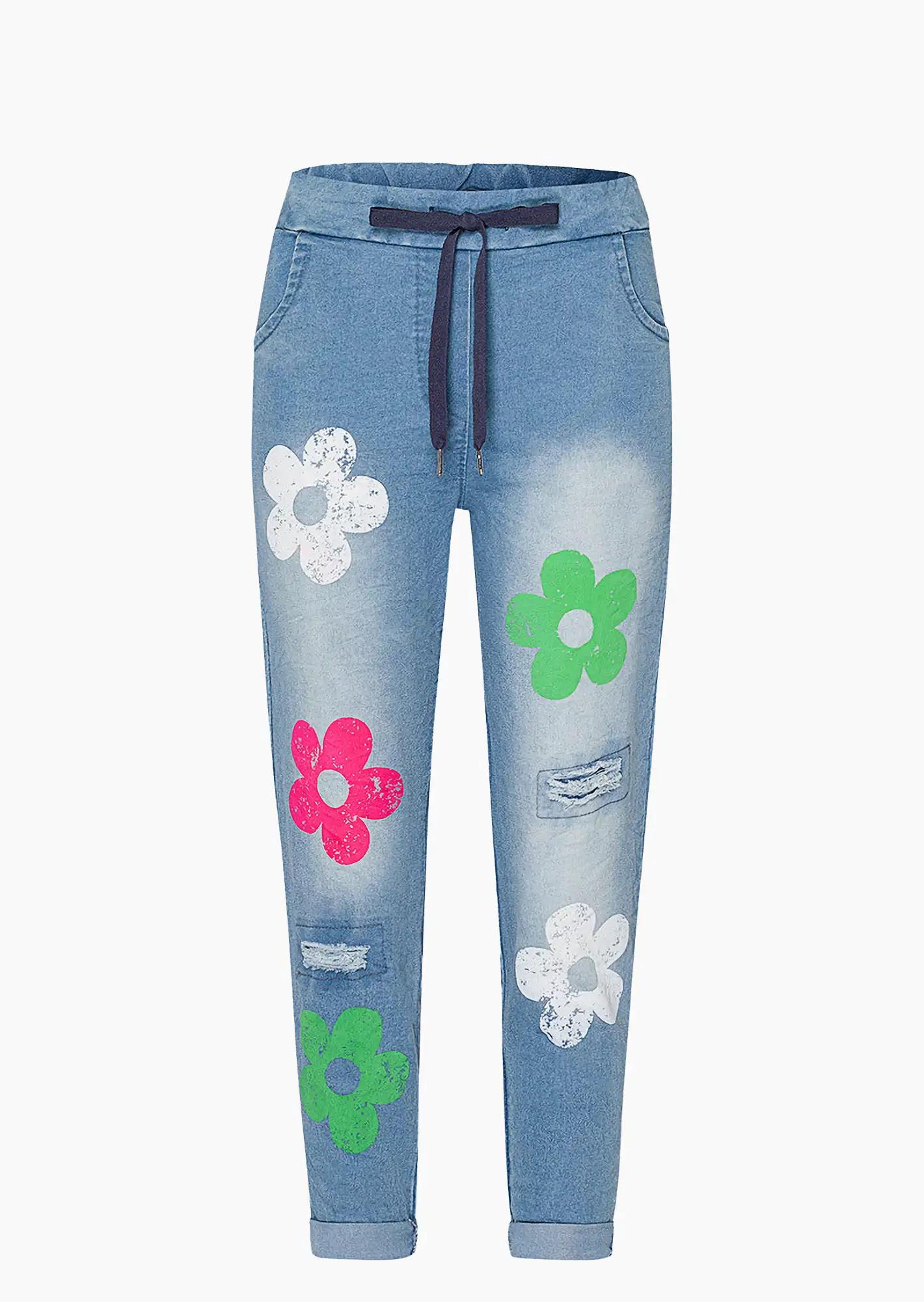Jeans, bleached denim