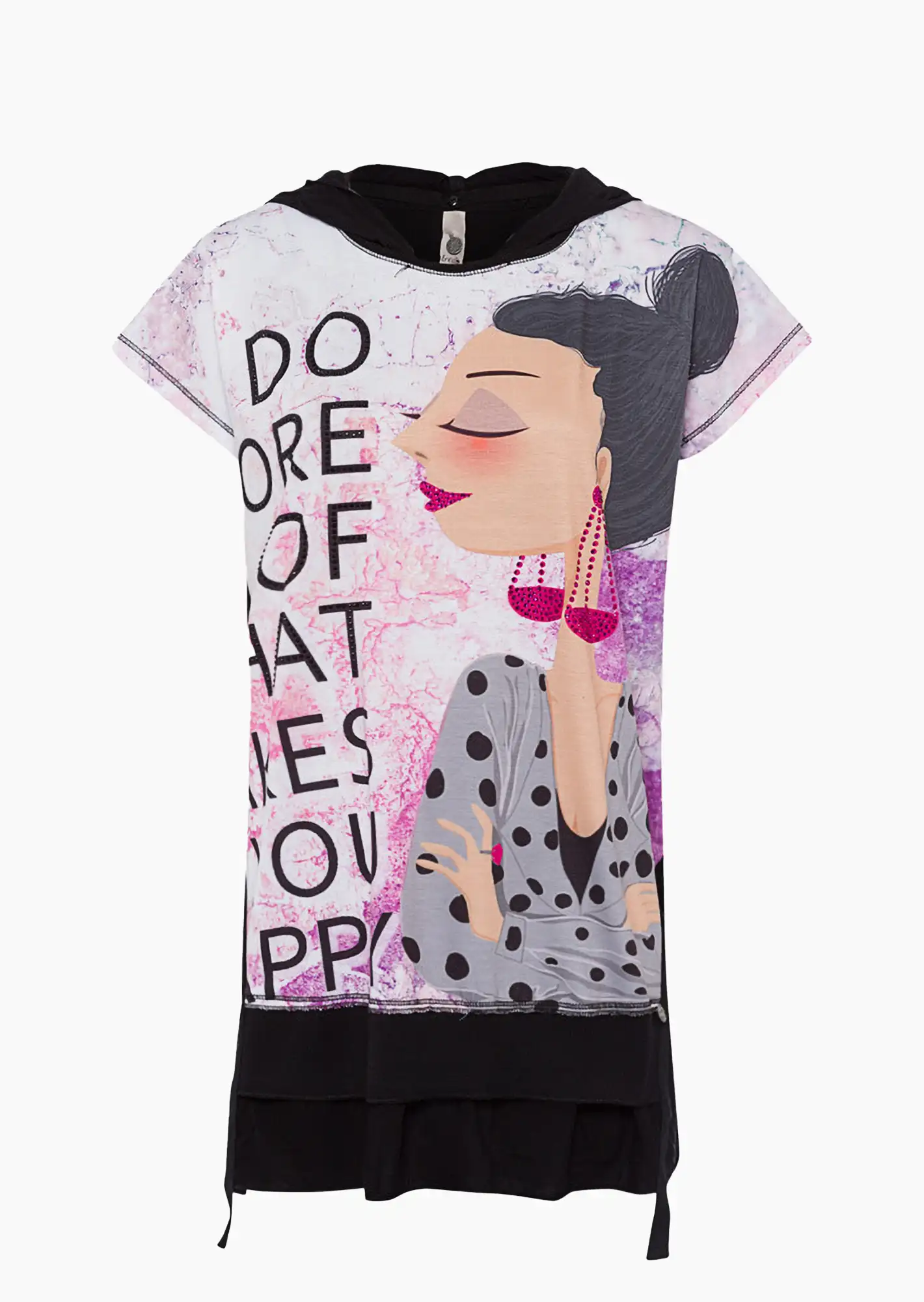 Shirt mit Frauenmotiv, bunt