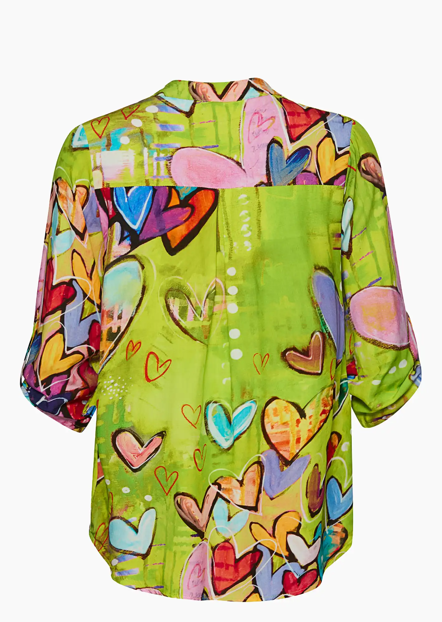 Bluse 'Herzen', juicy flash