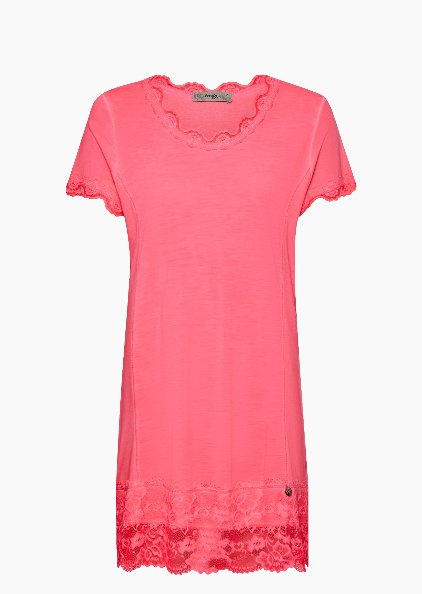 Basic Shirt ANNA, neon lobster