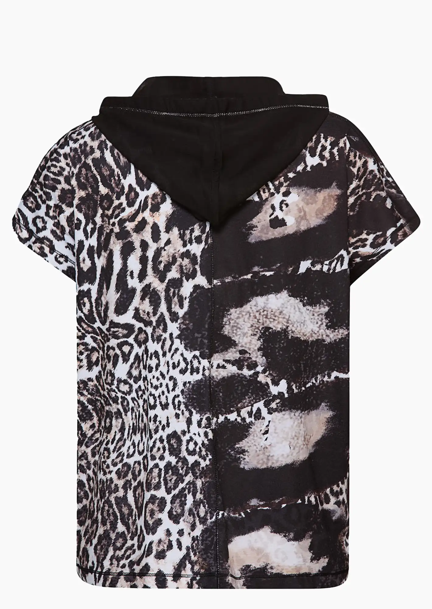 Shirt 'Leo', schwarz-weiß