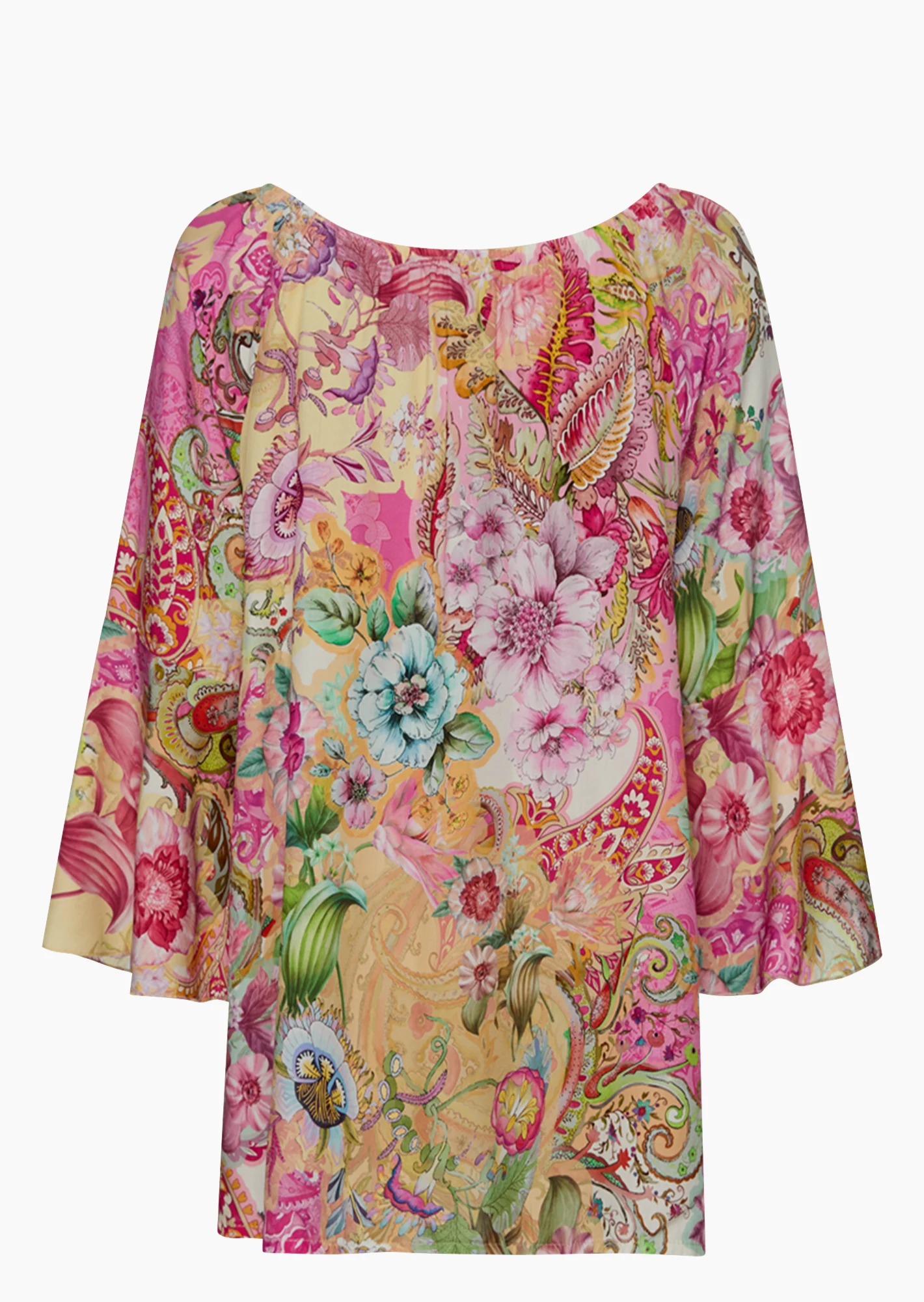 Bluse floraler Print, pink