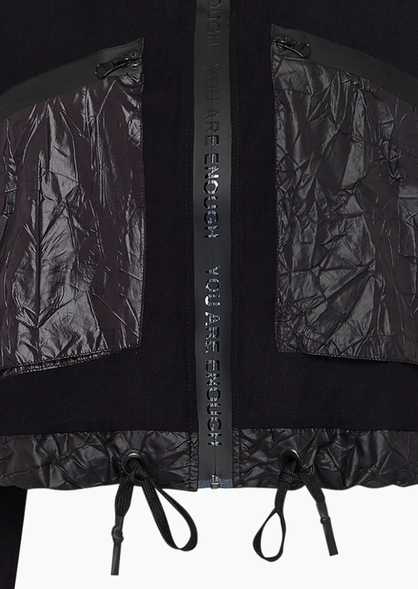 Jacke 'You are enough', schwarz