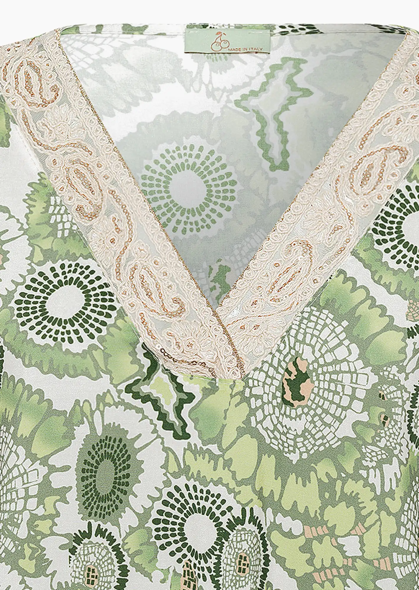 Kleid im Alloverprint, khaki