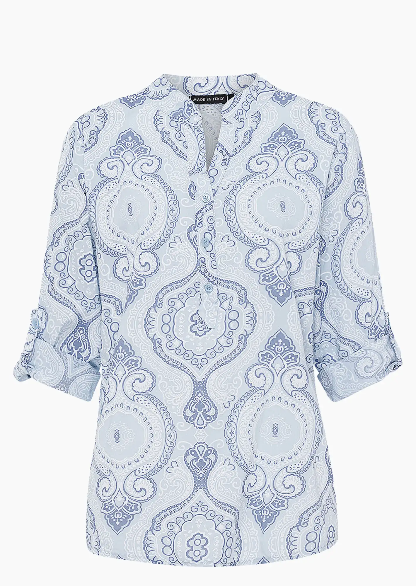 Bluse 'Ornamente', eiskristall
