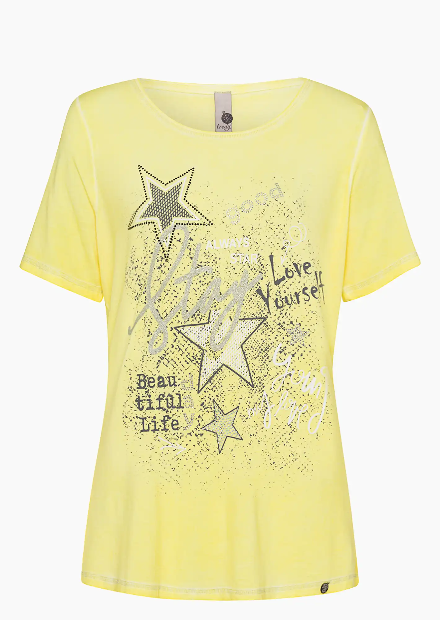 Shirt 'Stay', butter yellow