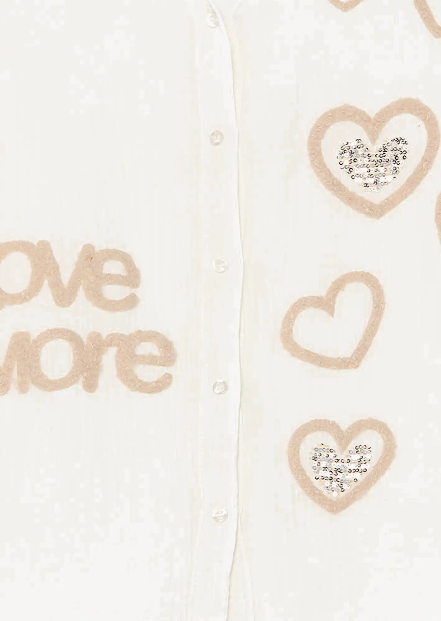 Musselin-Bluse 'Amore', offwhite