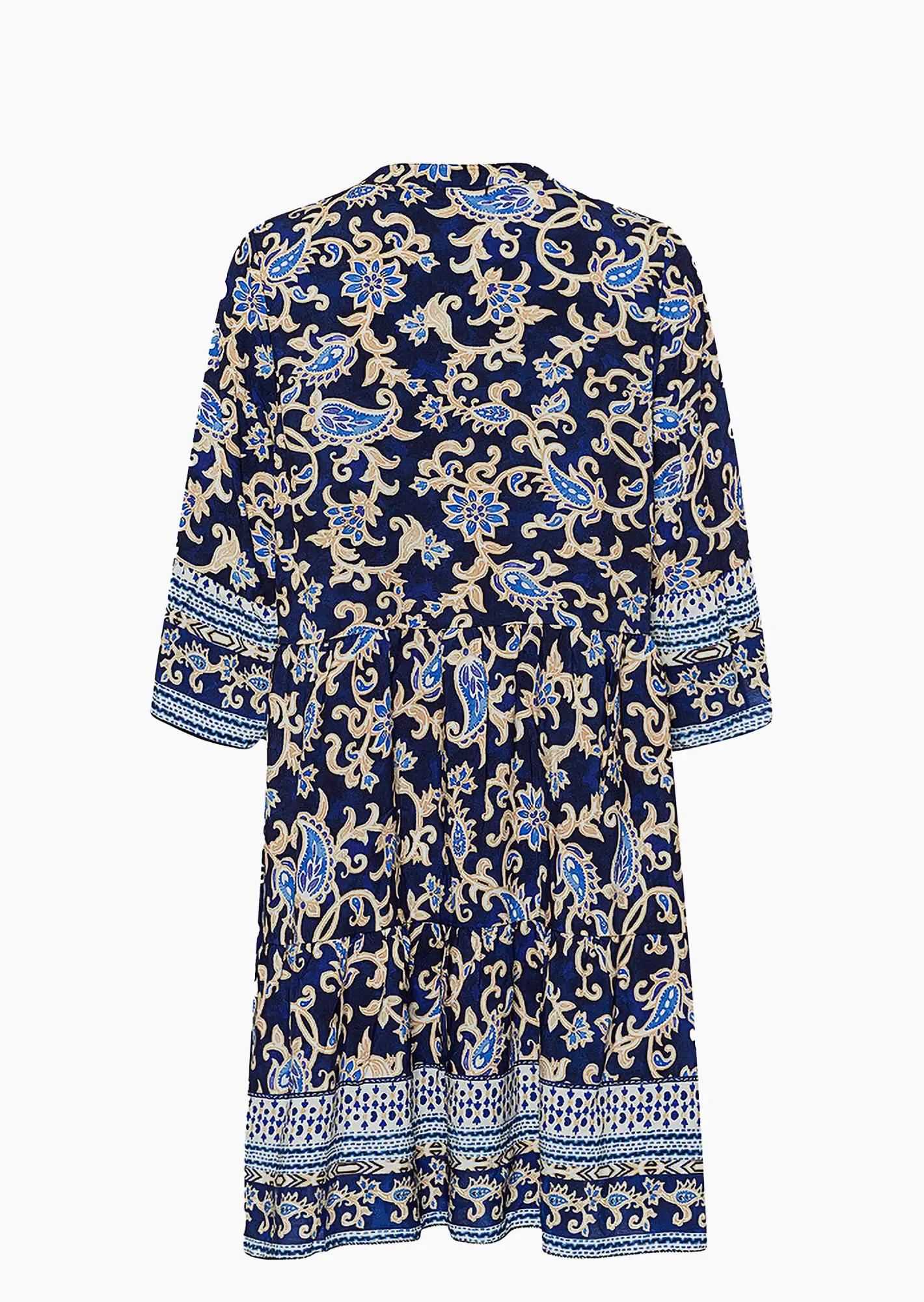Kleid im Alloverprint, navy