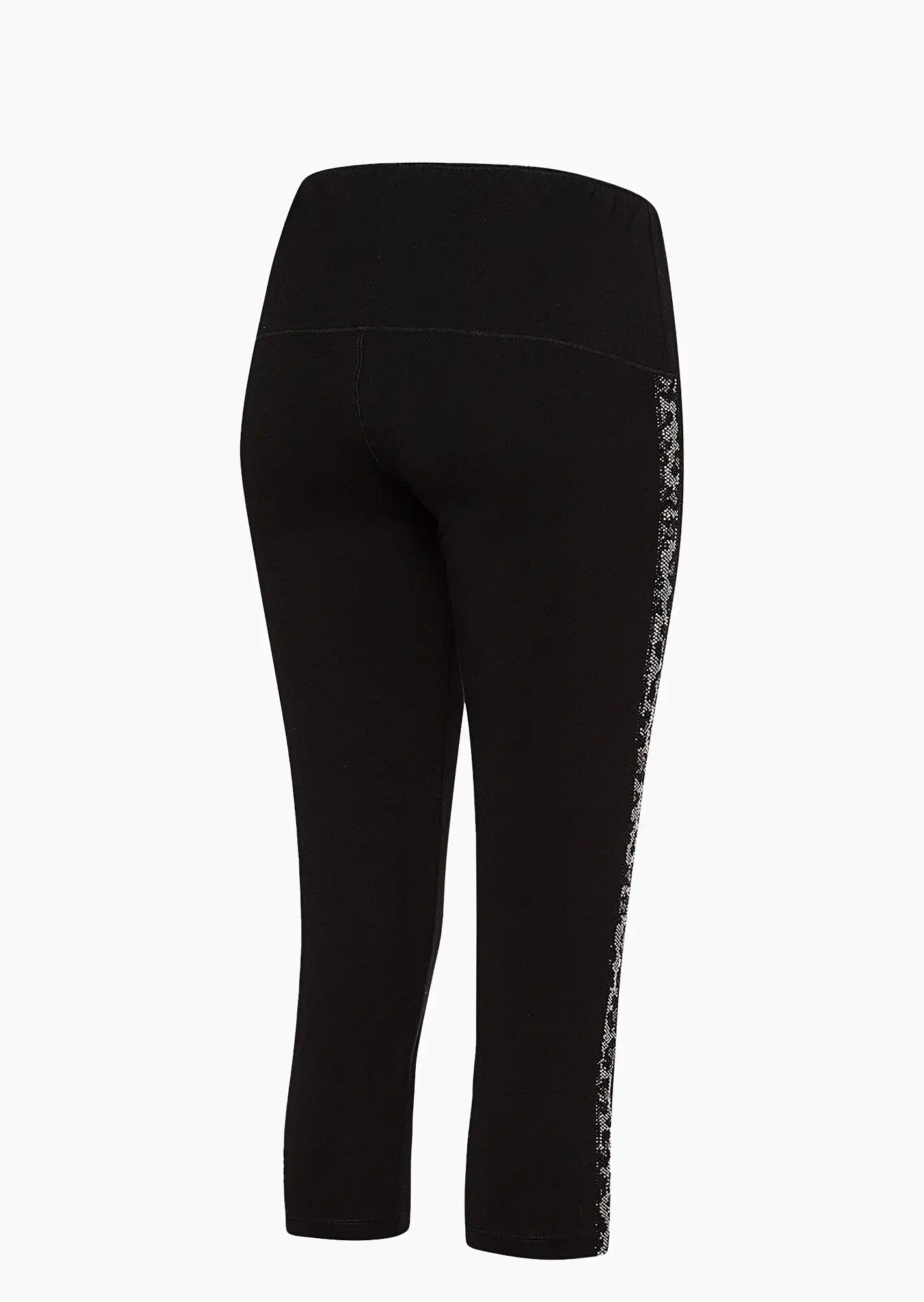 Leggings mit Galonstreifen, schwarz