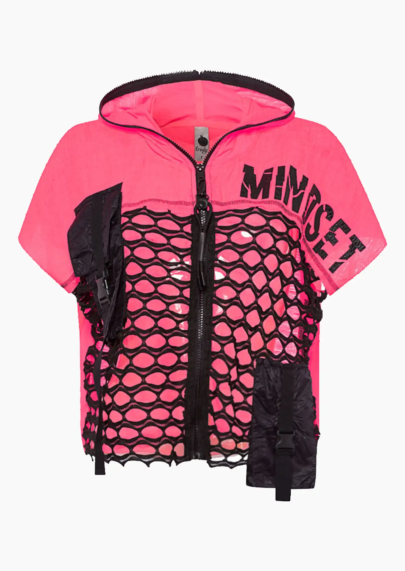 Jacke 'Mindset', neon lobster
