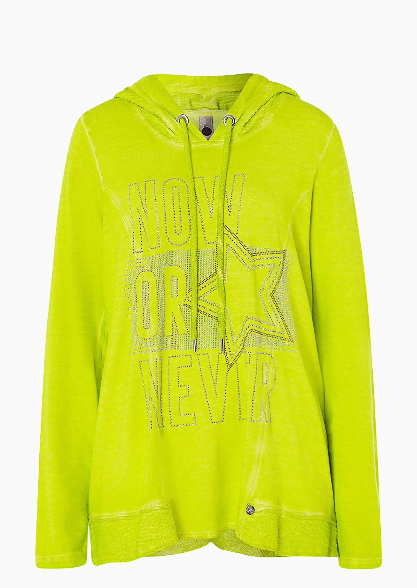 Sweatshirt 'Now or never', juicy flash