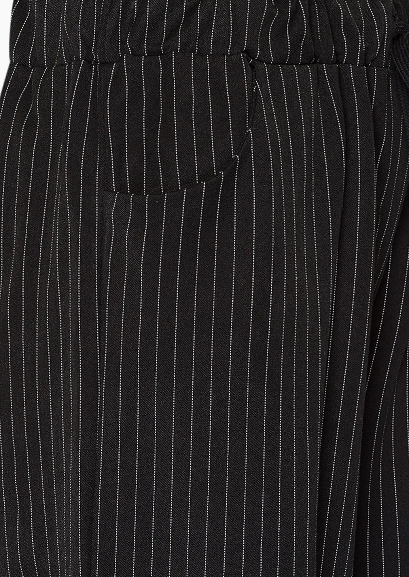 Wide Leg Hose kurz, schwarz