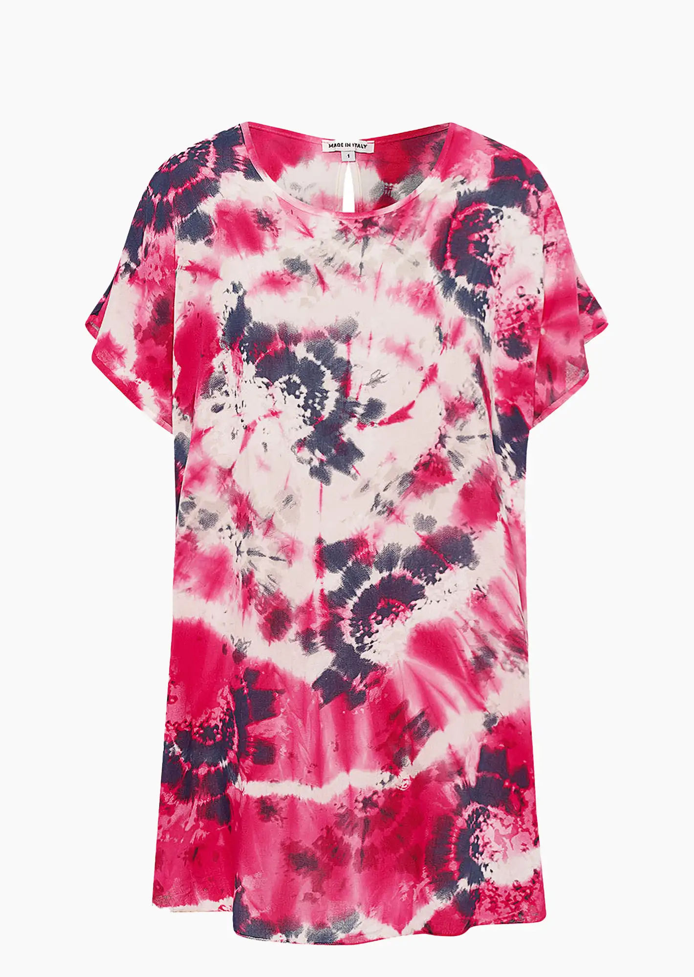Batikbluse, pink