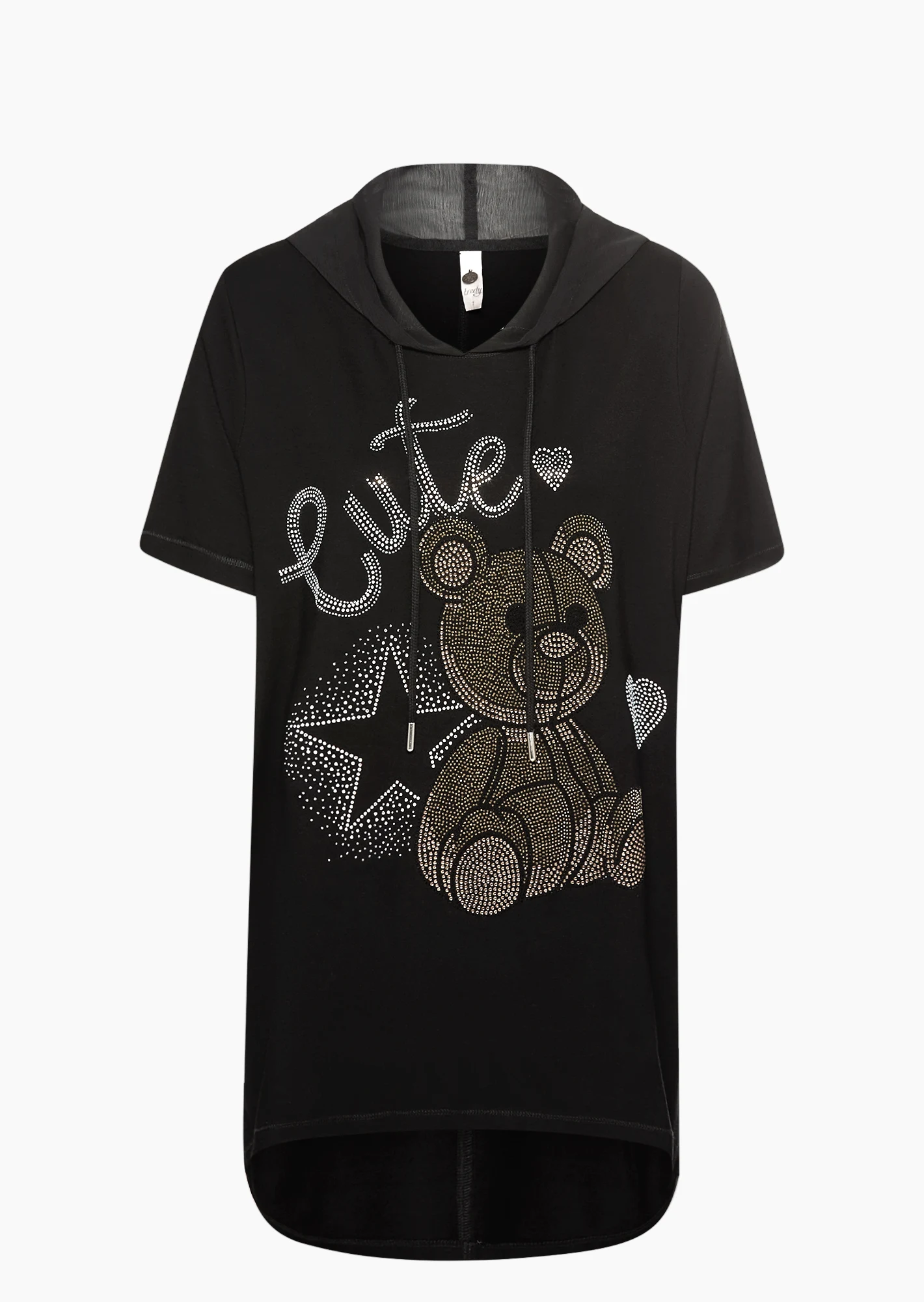 Shirt 'Cute', schwarz
