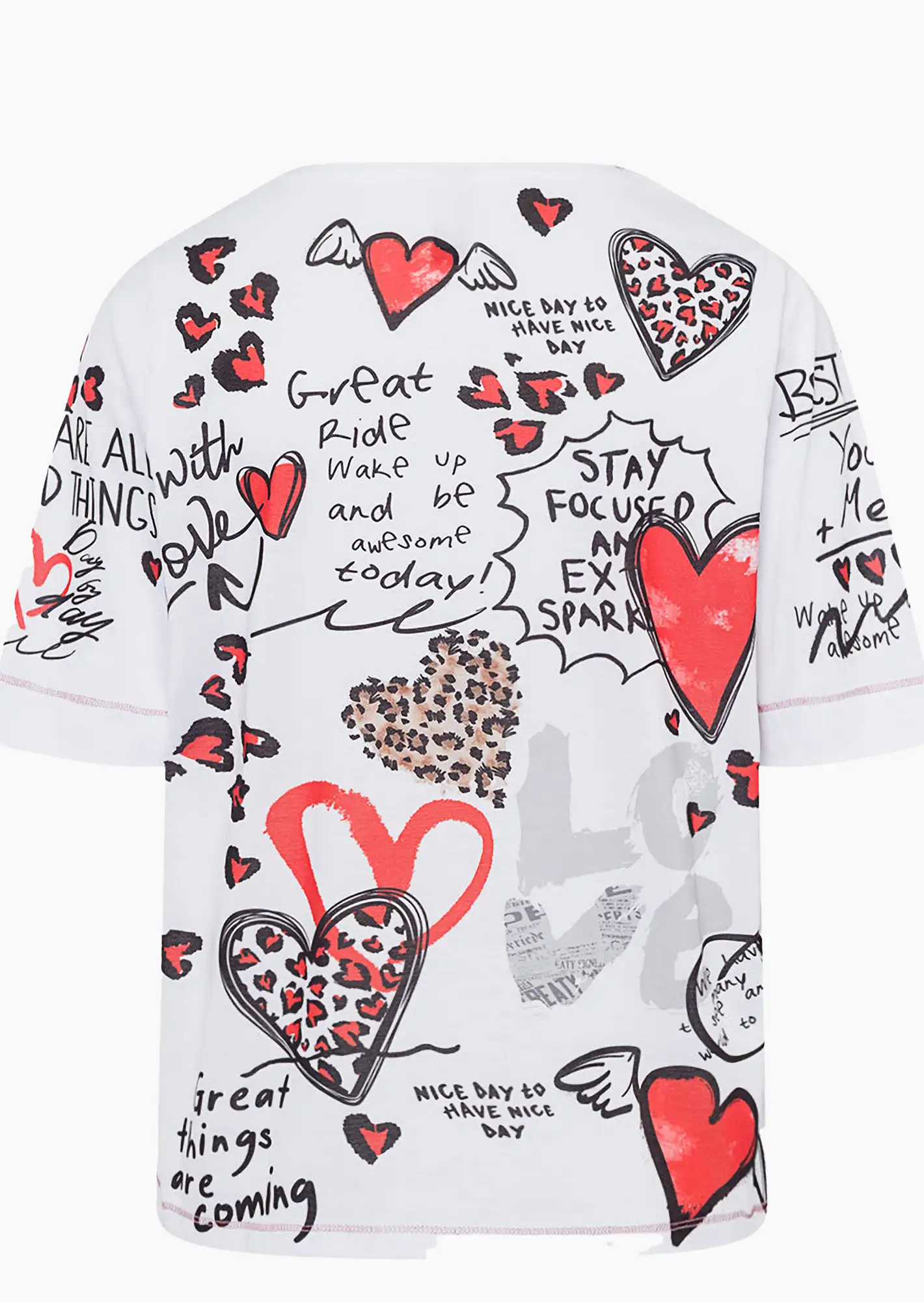 Shirt 'Love', weiß
