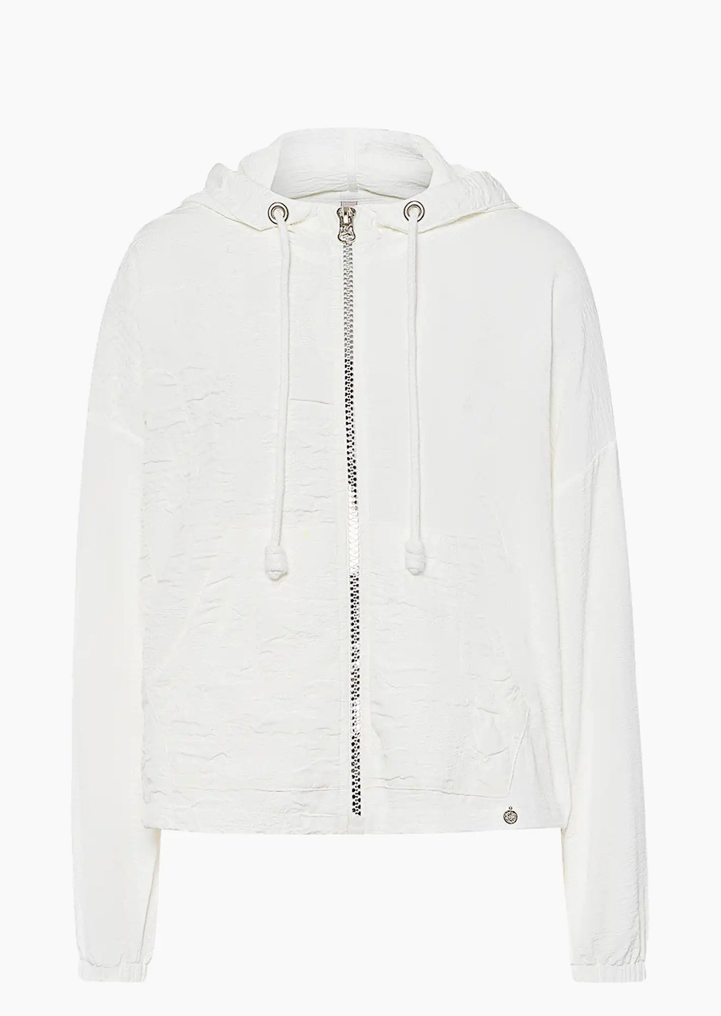 Jacke mit Strukturstoff, offwhite