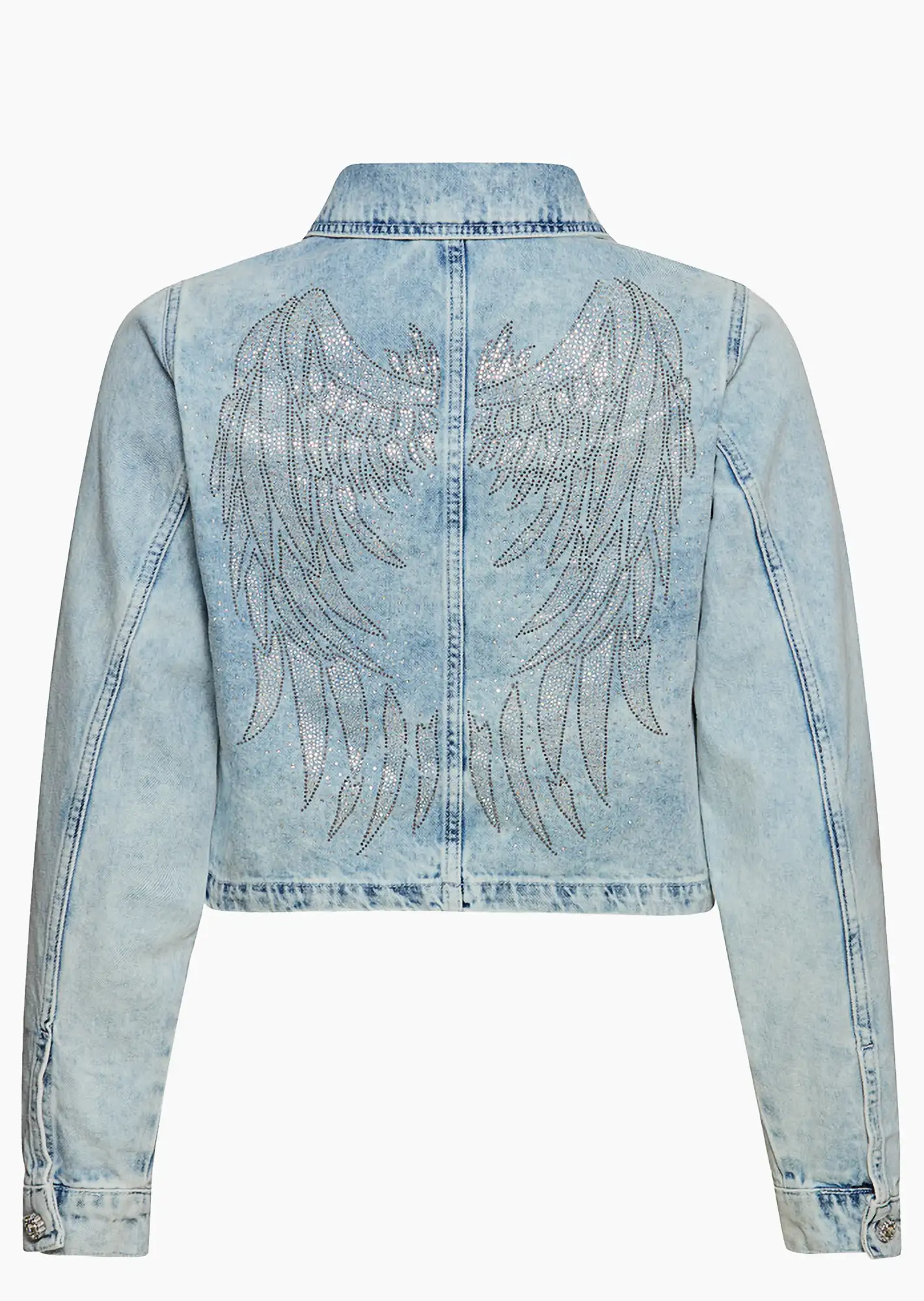 Jeansjacke 'Flügel', bleached denim