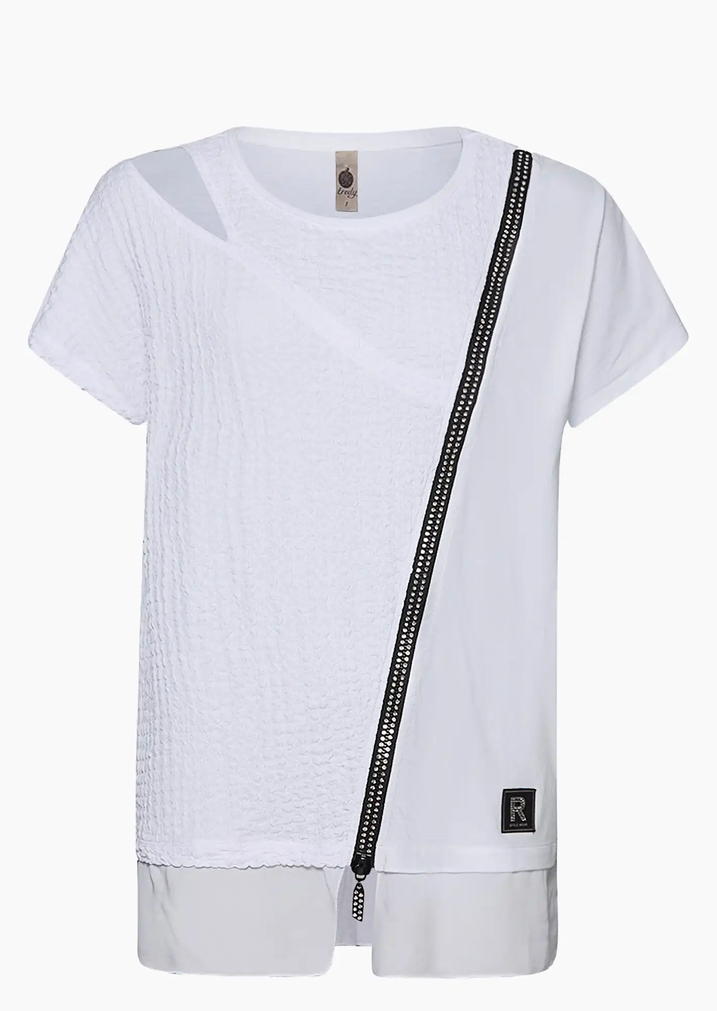 Shirt mit Cut-Out, weiß