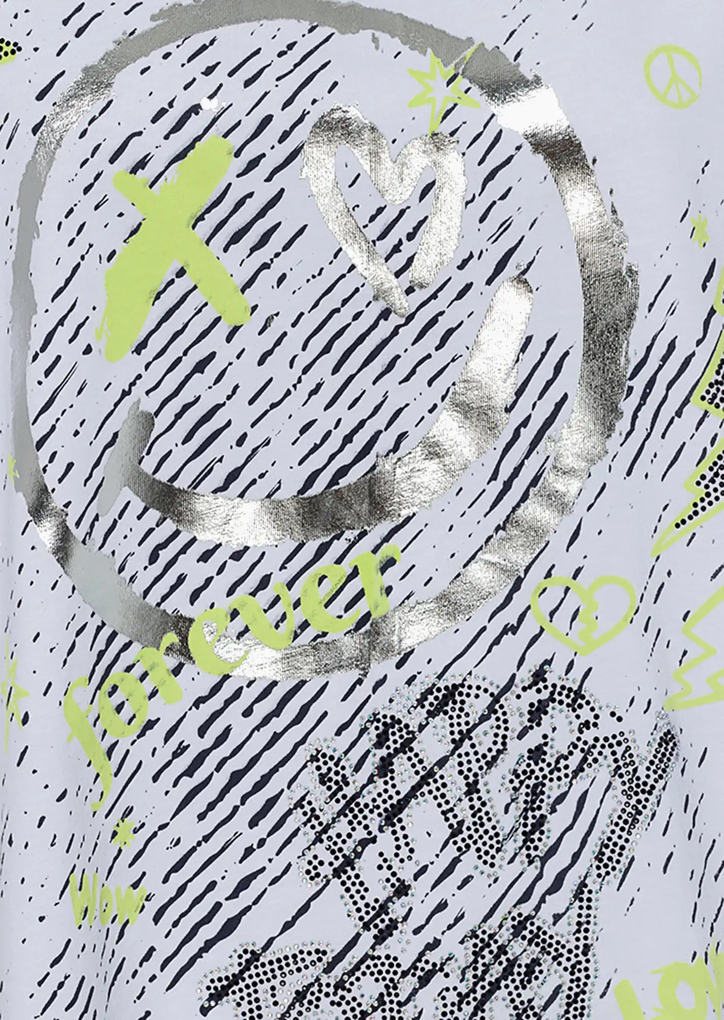 Shirt 'Smiley', weiß