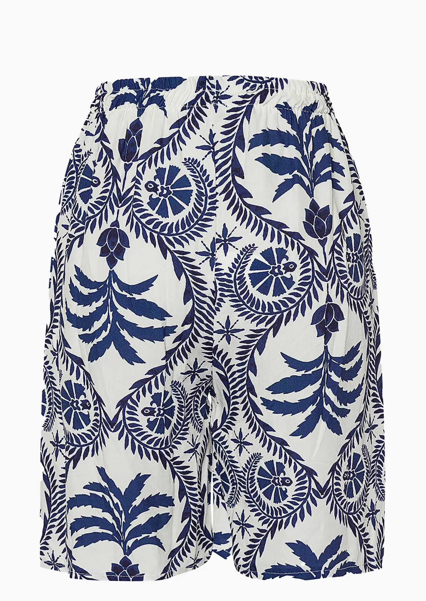 Shorts im Alloverprint, navy-weiß