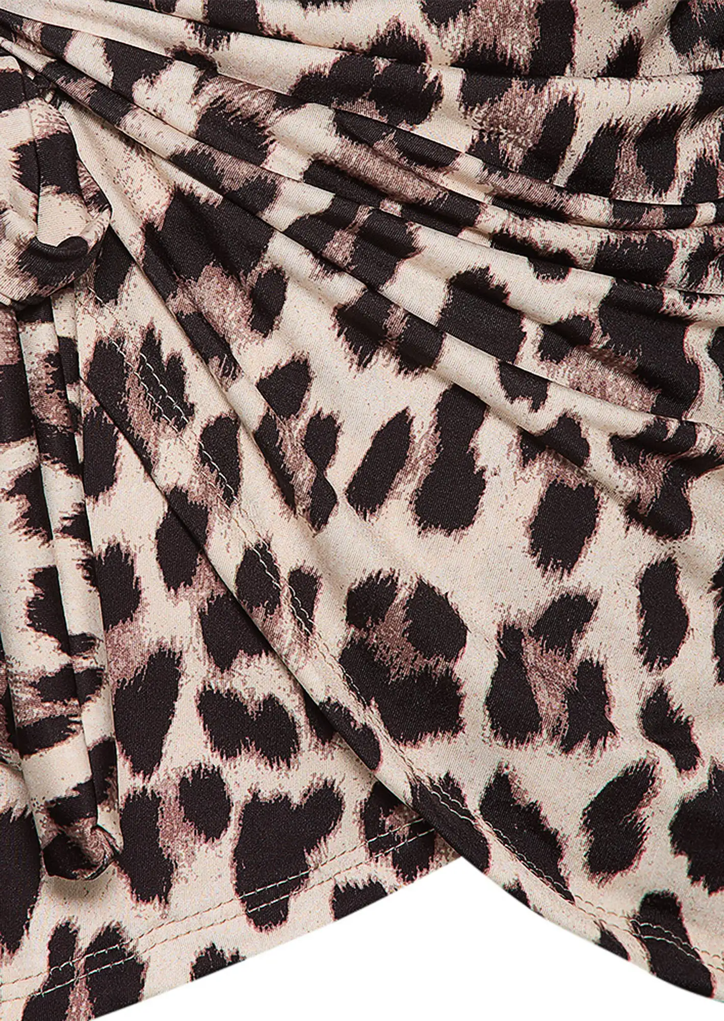 Shirt mit Raffung, crema-schwarz