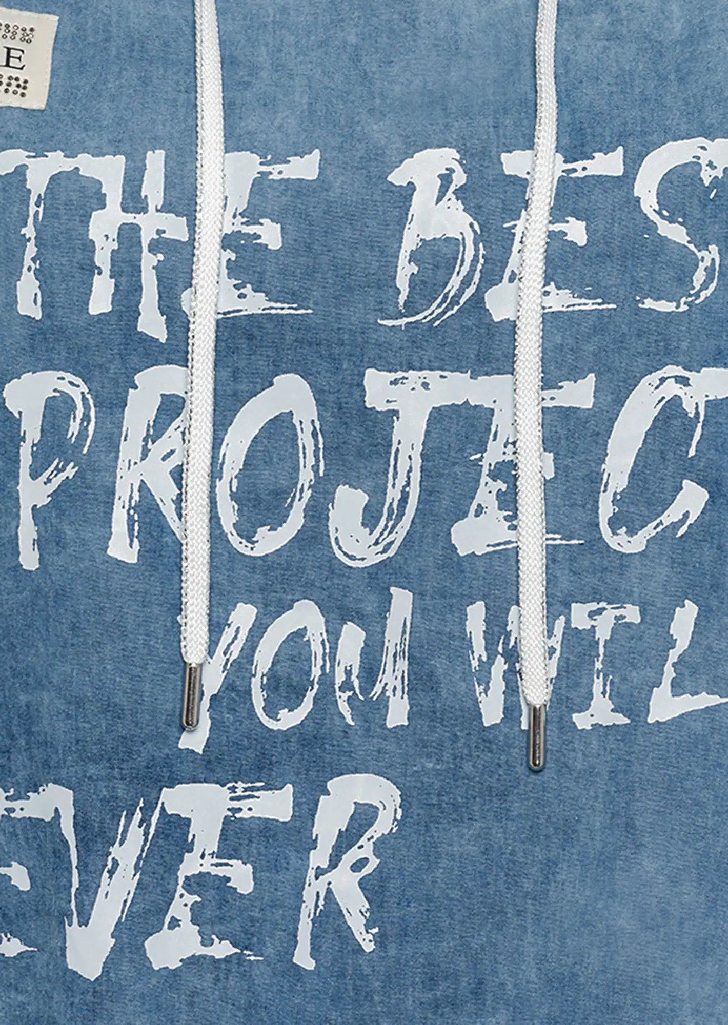 Blusenshirt 'You are', blue denim