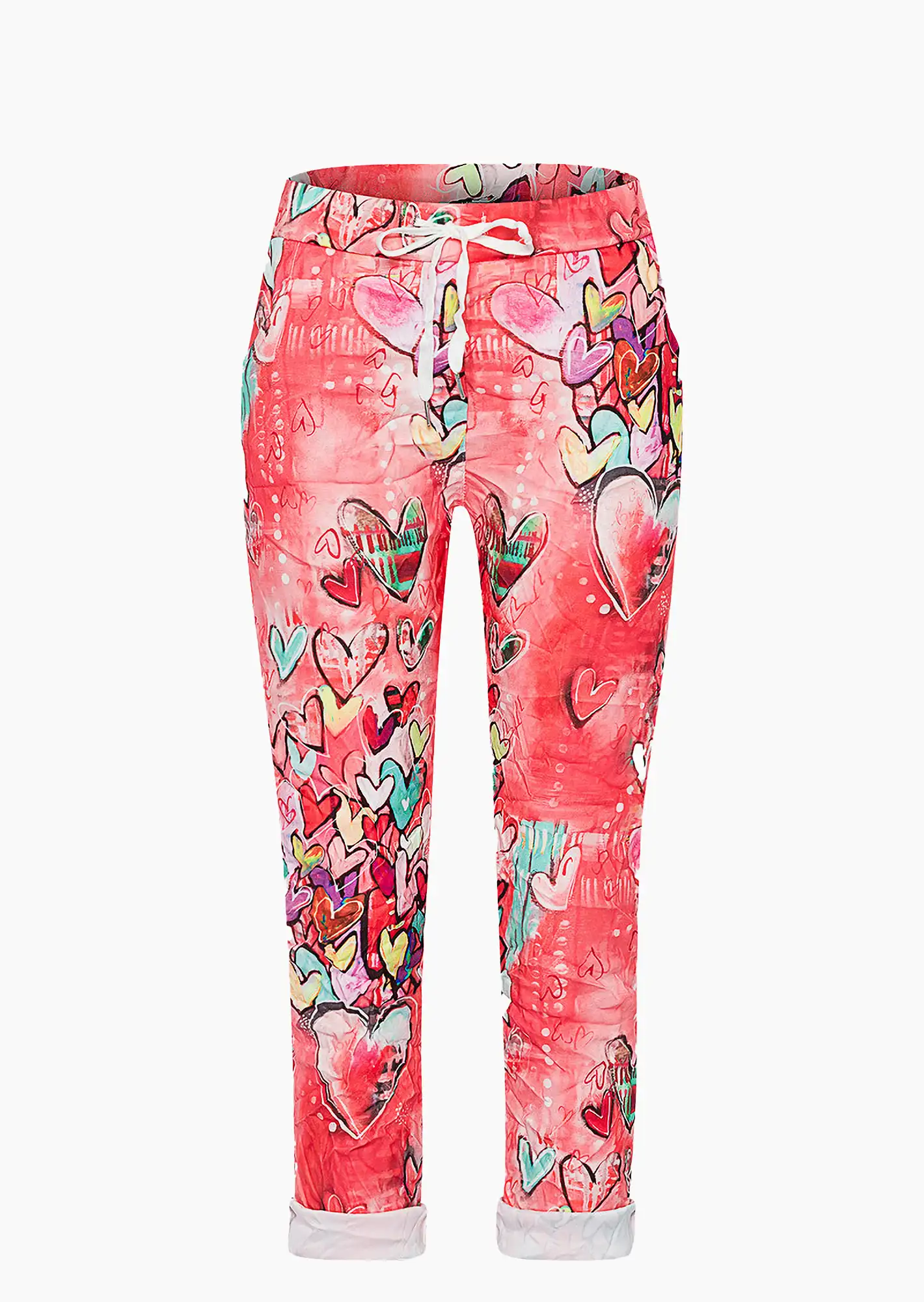 Joggpants mit Print, koralle