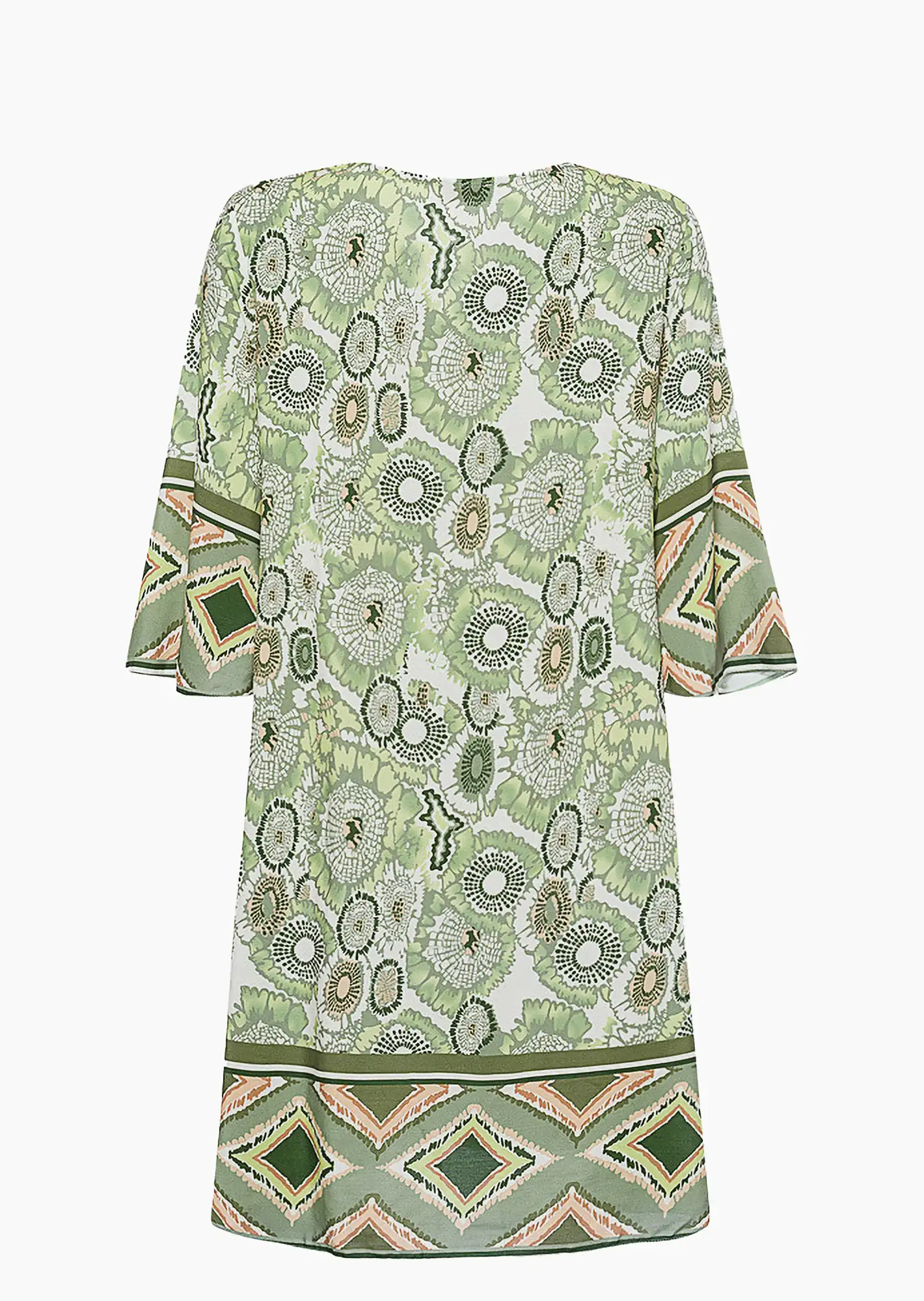 Kleid im Alloverprint, khaki