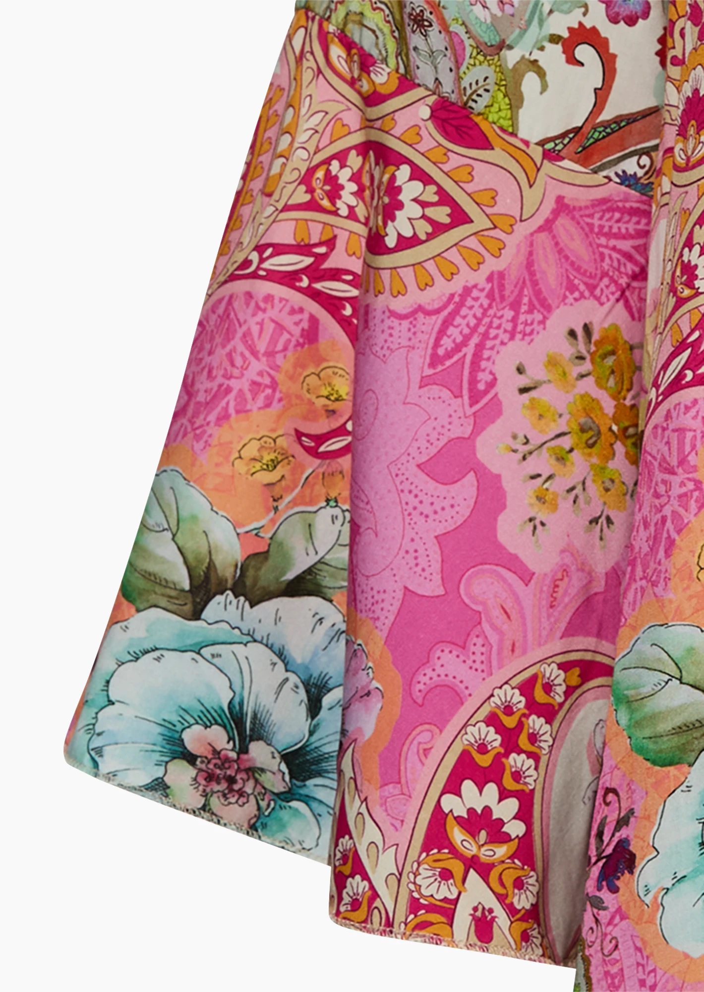 Bluse floraler Print, pink