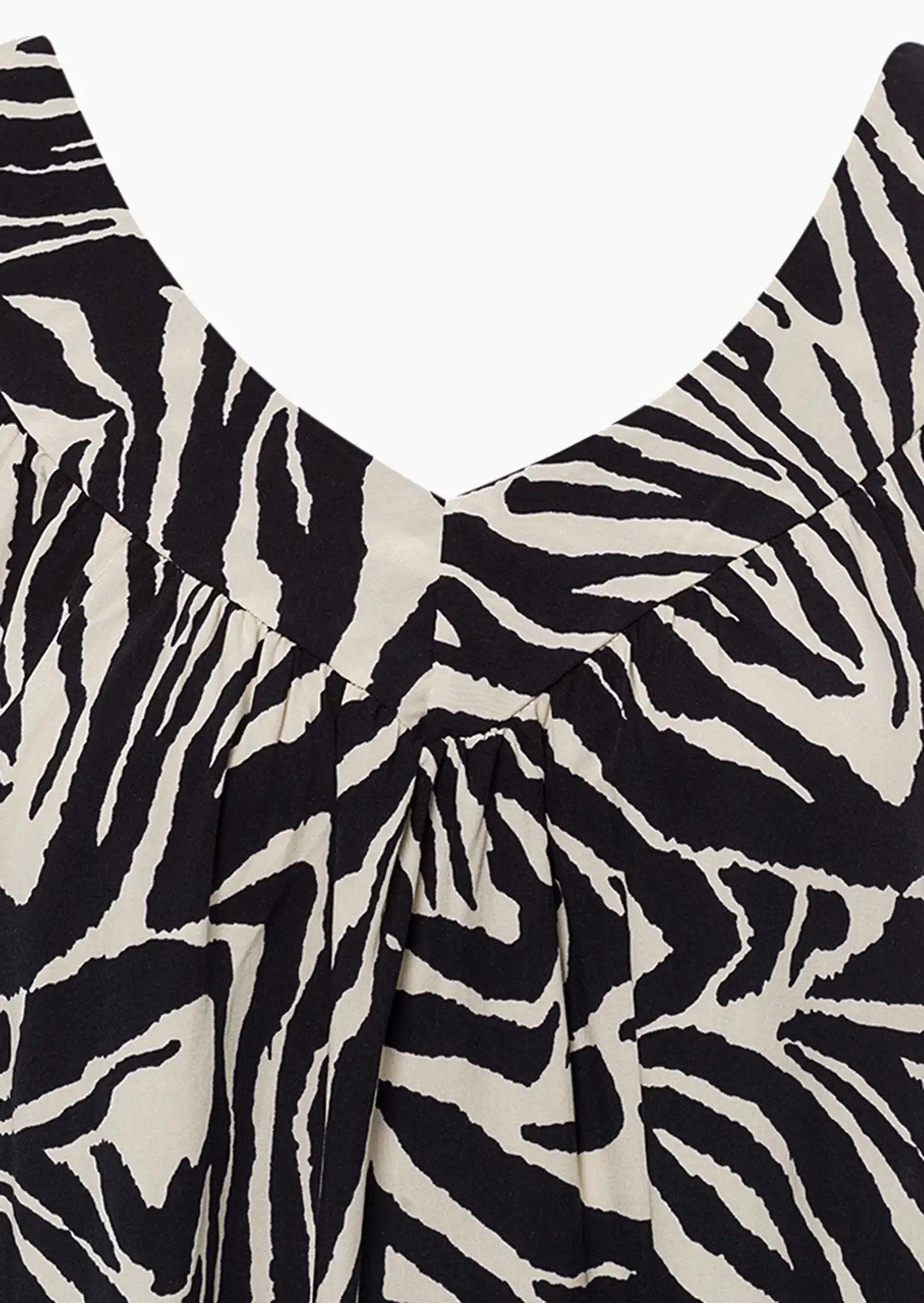 Bluse im Animalprint, schwarz-beige