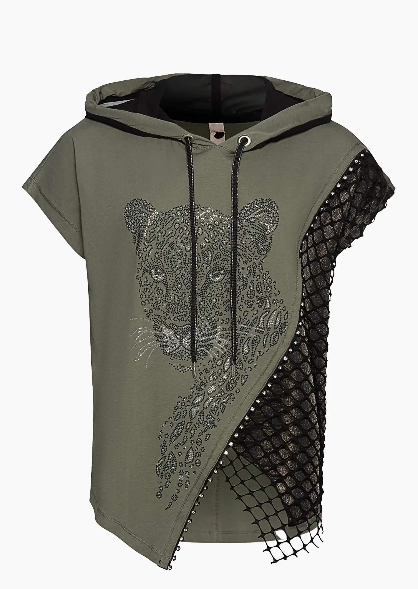 Shirt Glitzerleo, khaki