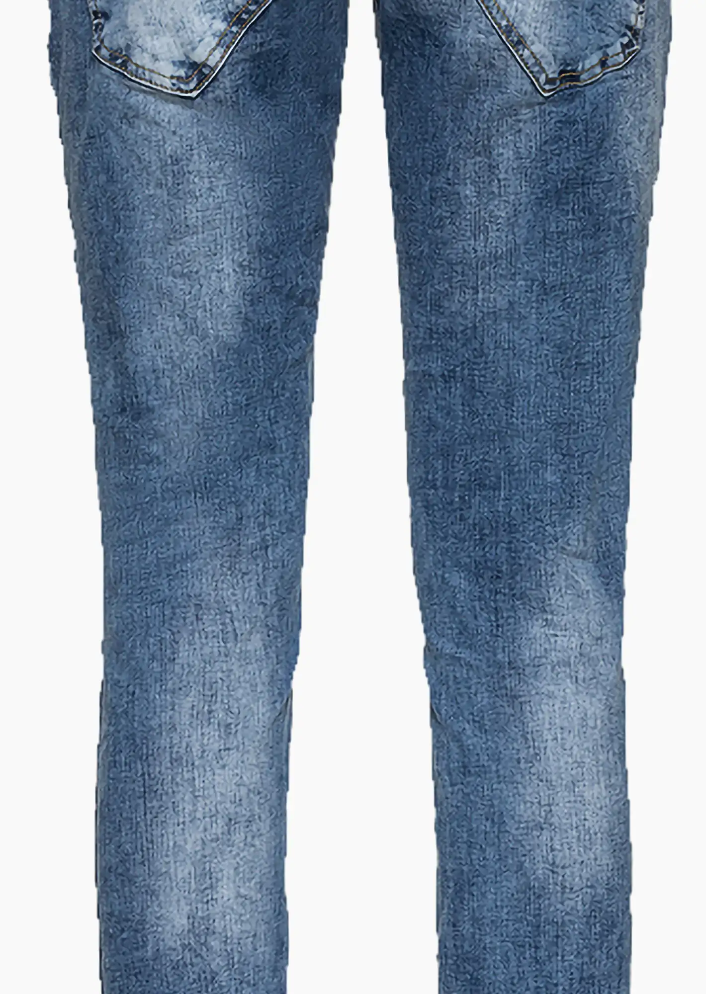 Jeans in verwaschener Optik, blue denim