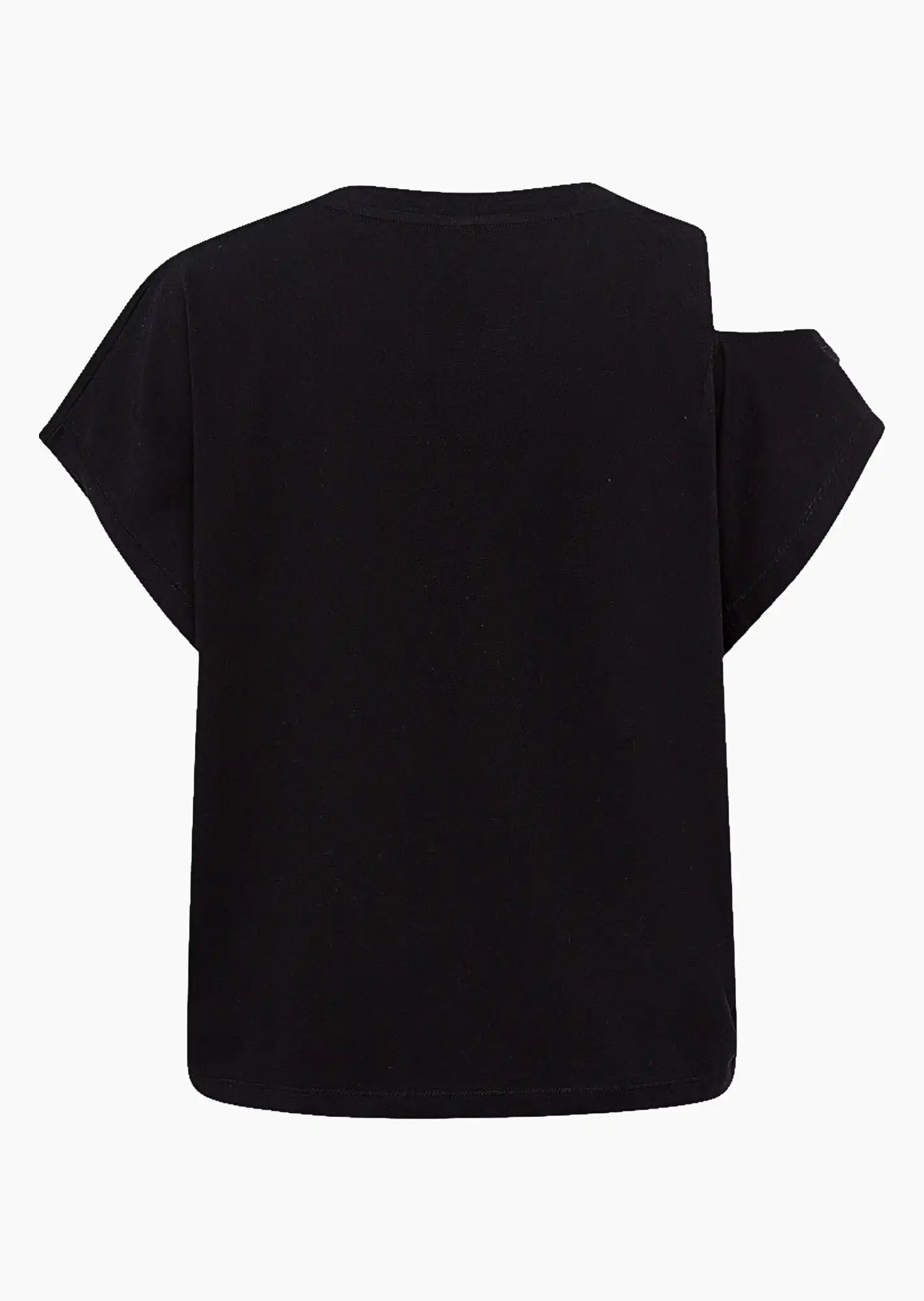 Shirt mit Cut-Out, schwarz