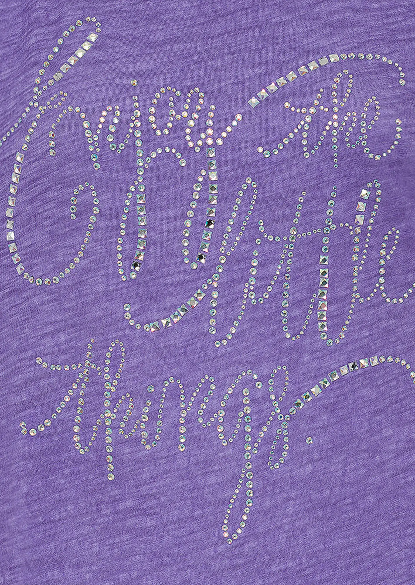 Shirt mit Lettering, violett