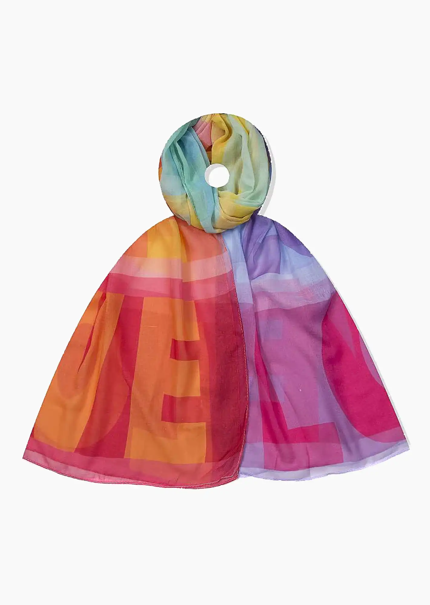 leichtes Tuch 'Love', bunt