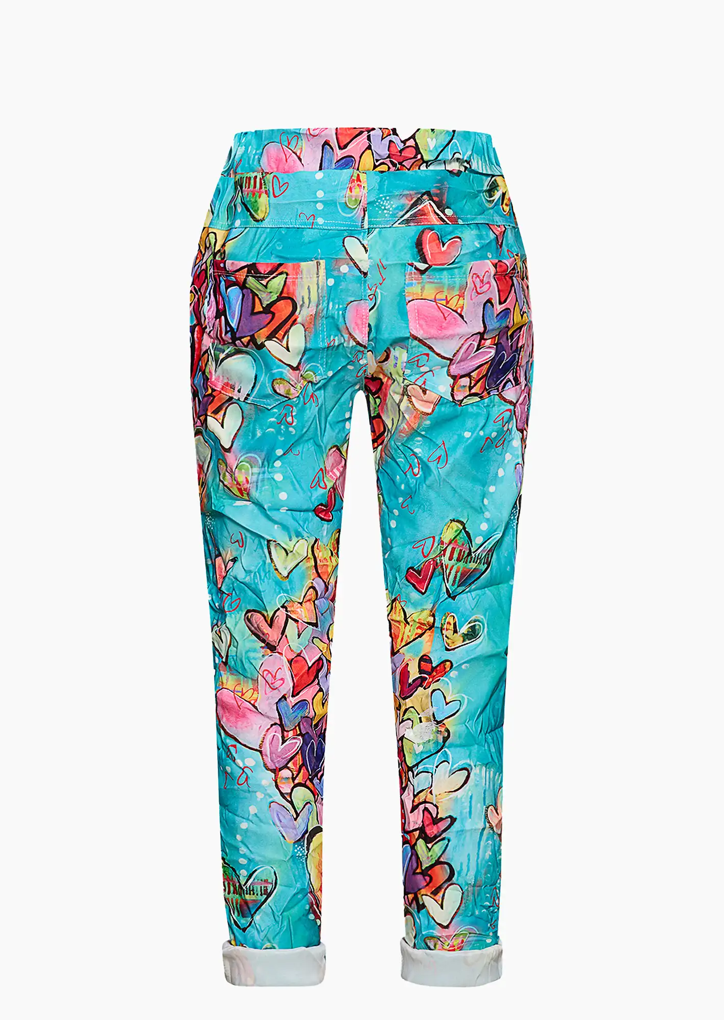 Joggpants mit Print, türkis
