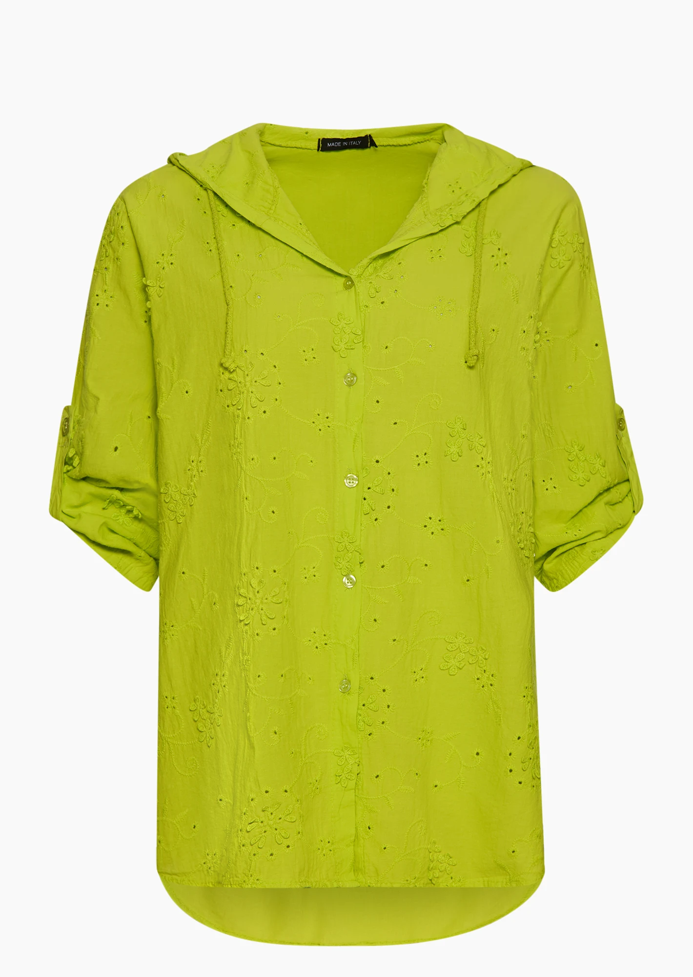 Bluse mit Lochstickerei,
