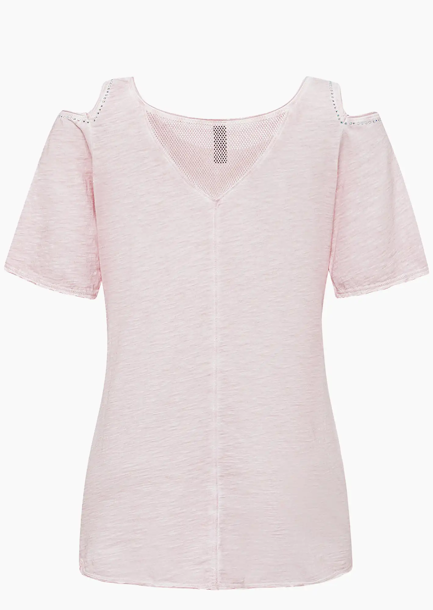 Shirt mit Cut-Out, rosenholz
