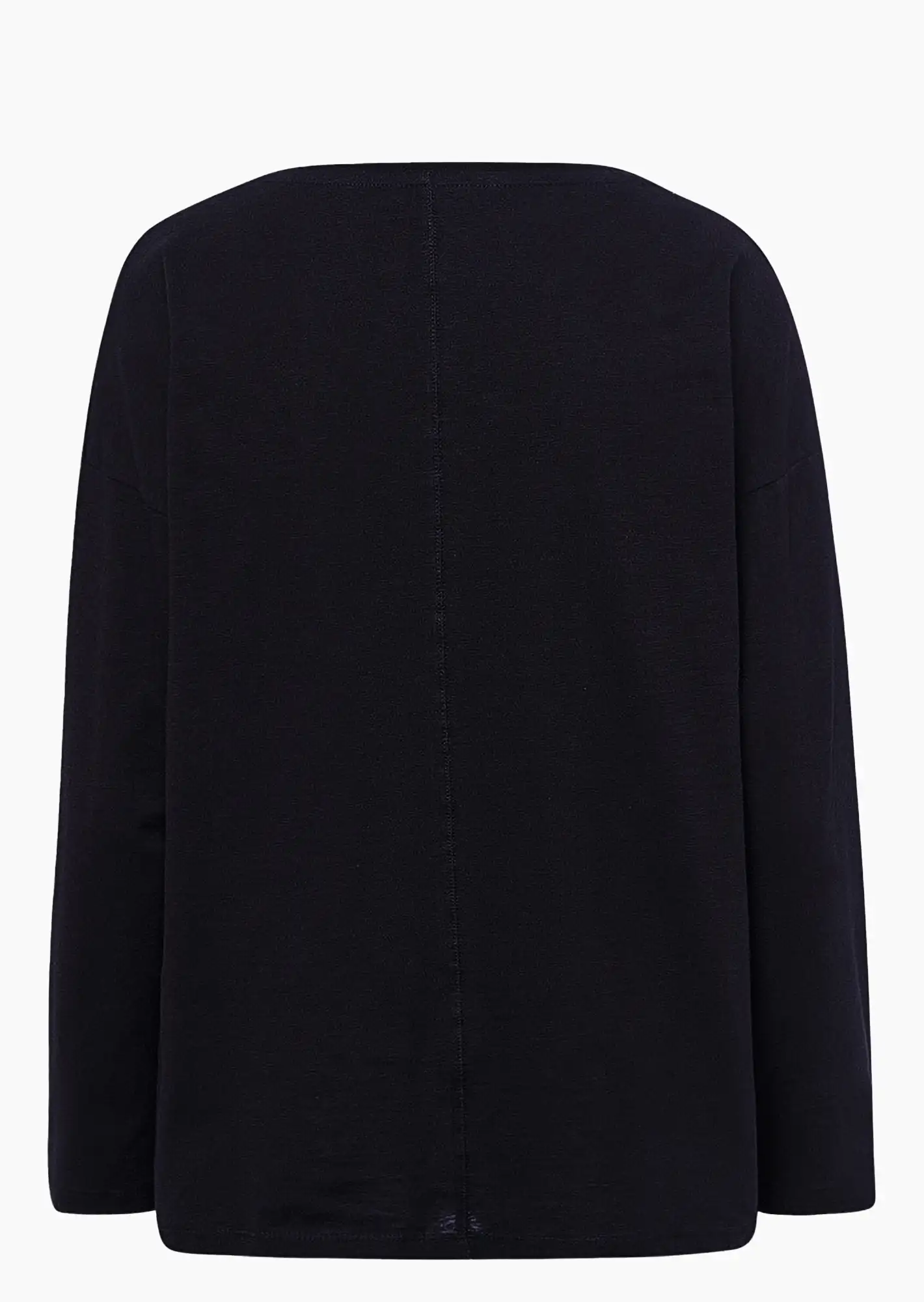 Langarmshirt mit Lettering, schwarz