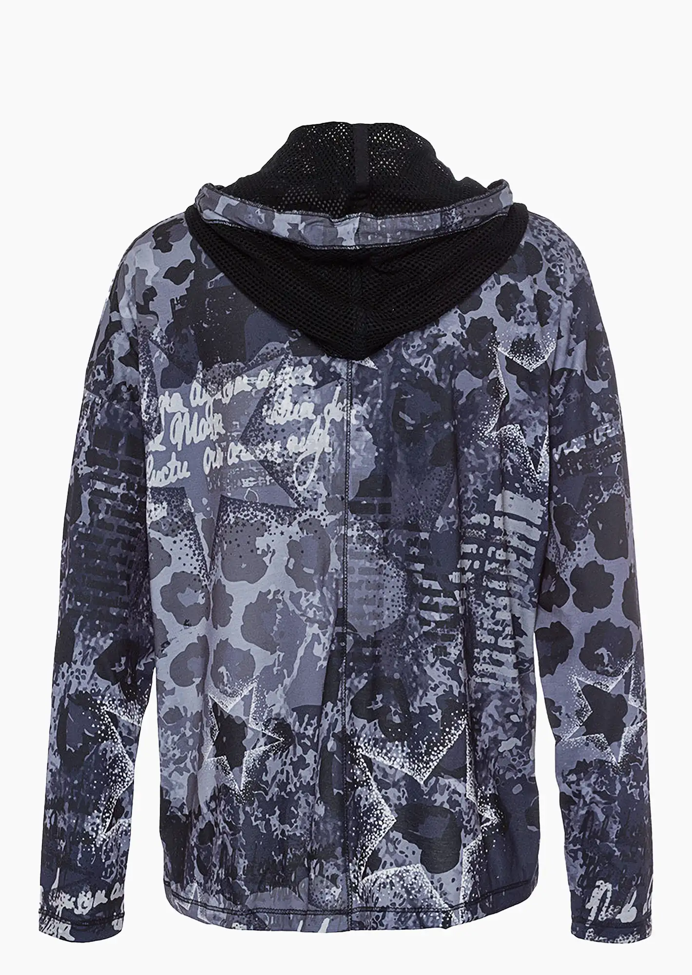 Langarmshirt 'Sterne', navy