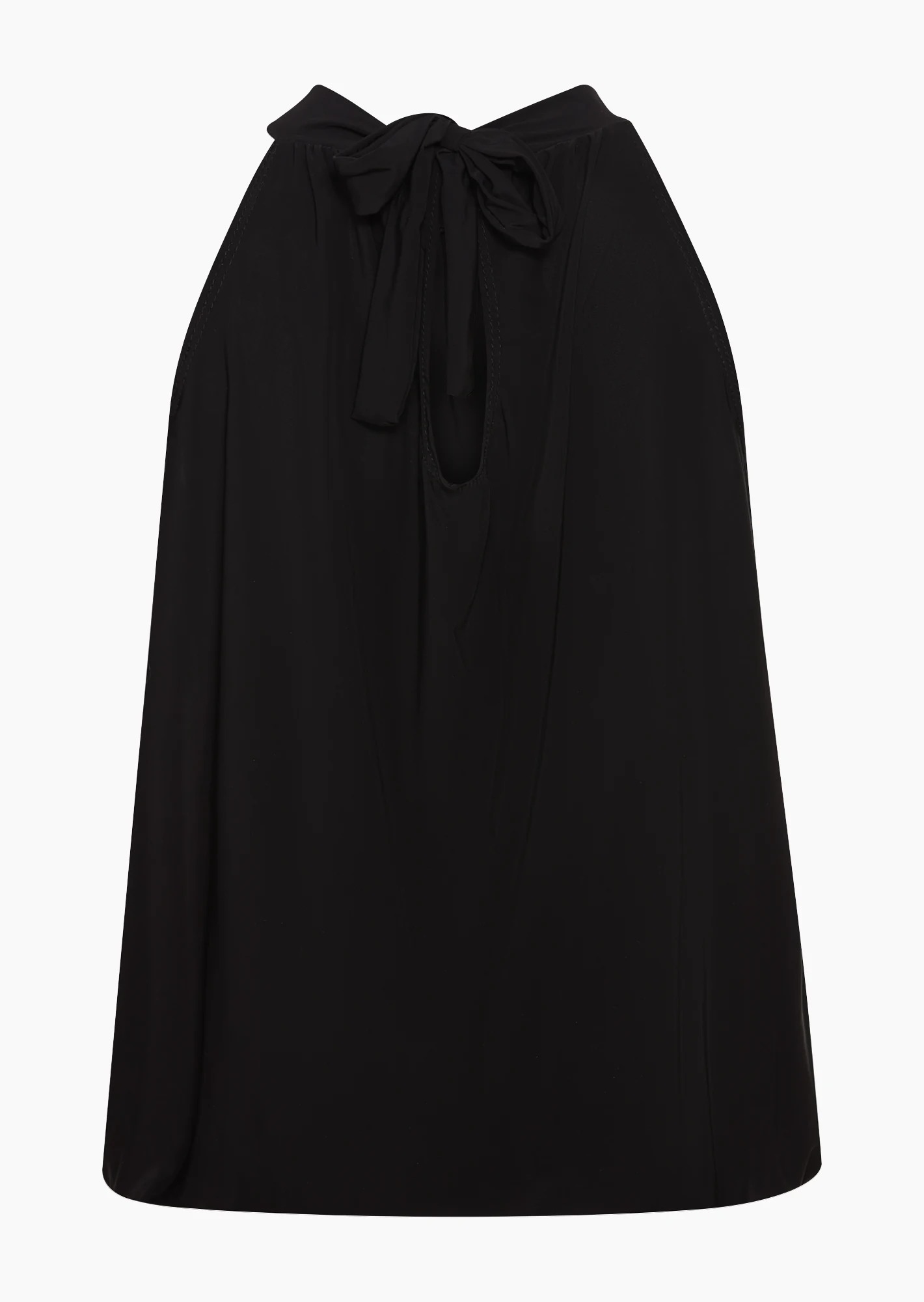 Neckholdertop, schwarz